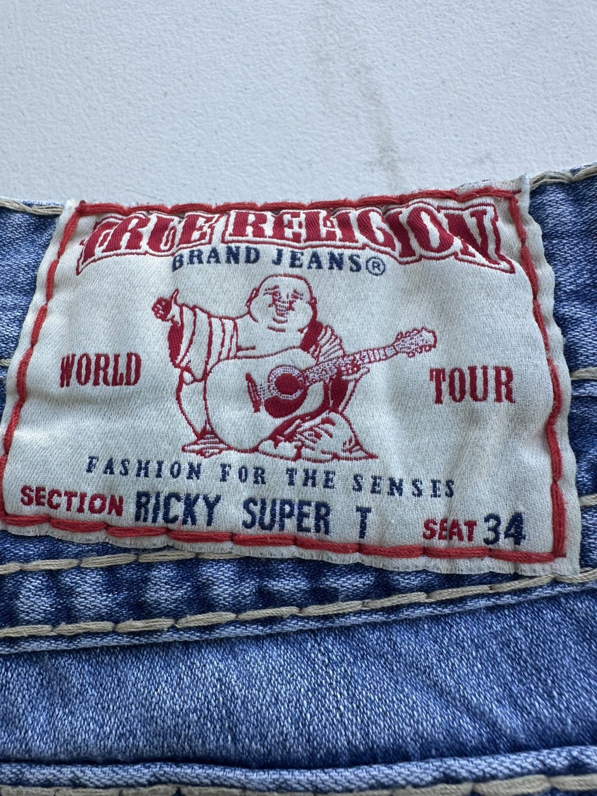 True Religion True Religion Ricky Super T jean “Antelopes” Size US 33 - 2 Thumbnail