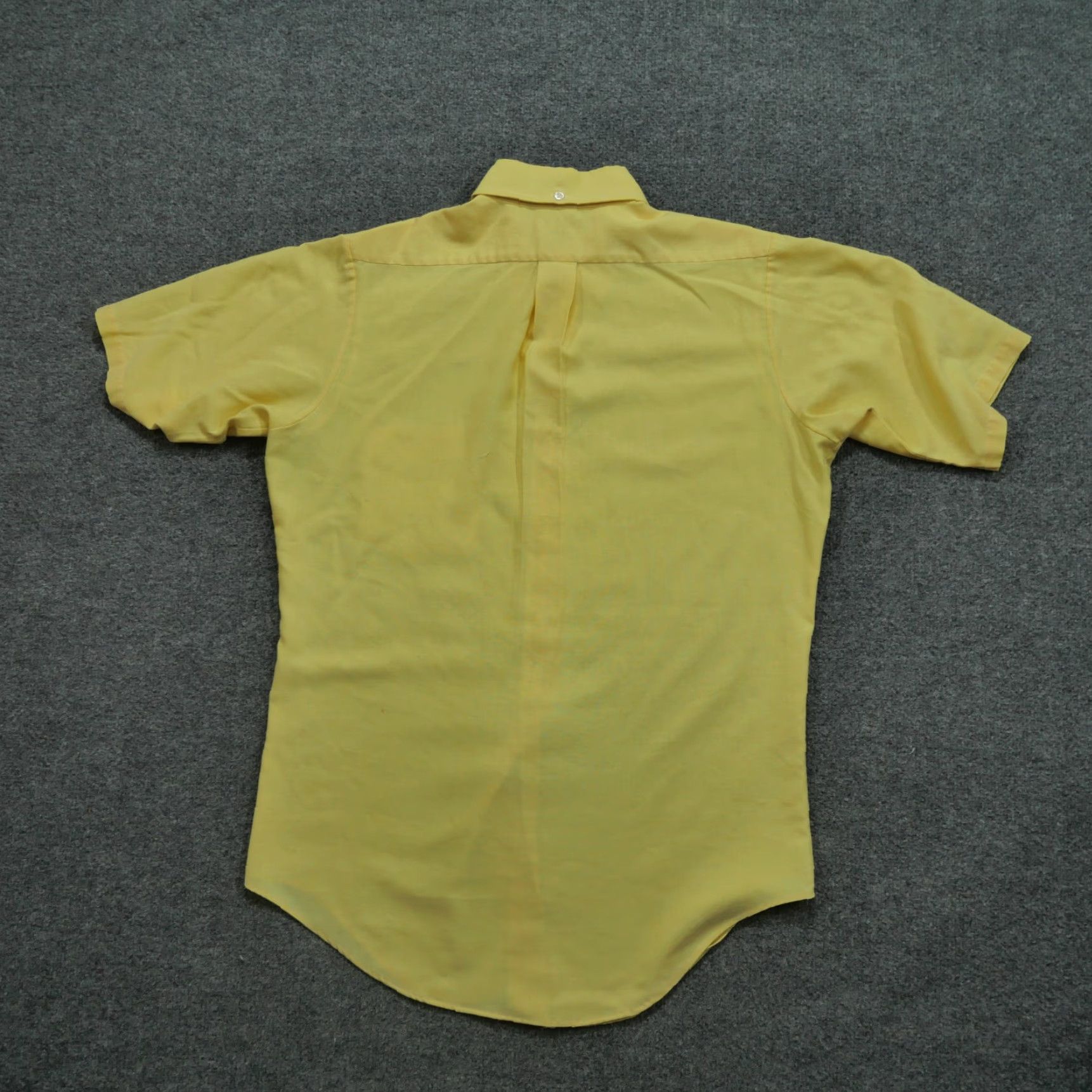 Vintage VINTAGE Elderado Shirt Mens 15 Button-Down Oxford 50s 60s Yellow Cotton Short Sleeve Pocket Button-Up Collared Regular Casual Size US M / EU 48-50 / 2 - 7 Thumbnail