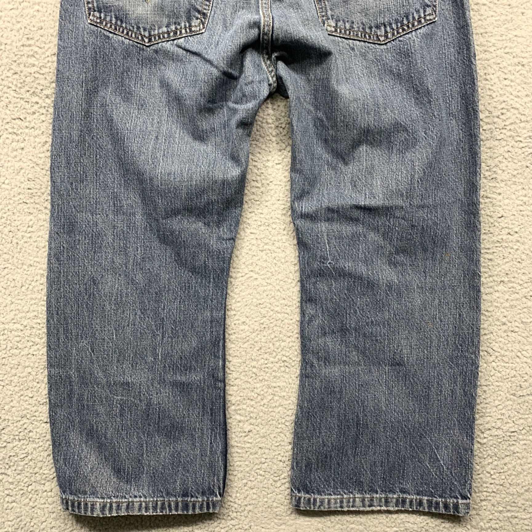Levi's Levi's 557 Jeans Relaxed Boot Men's 38W x 25.5L Medium Blue Wash 5-Pocket Denim Casual Vintage: No Mens Size US 38 / EU 54 - 6 Thumbnail
