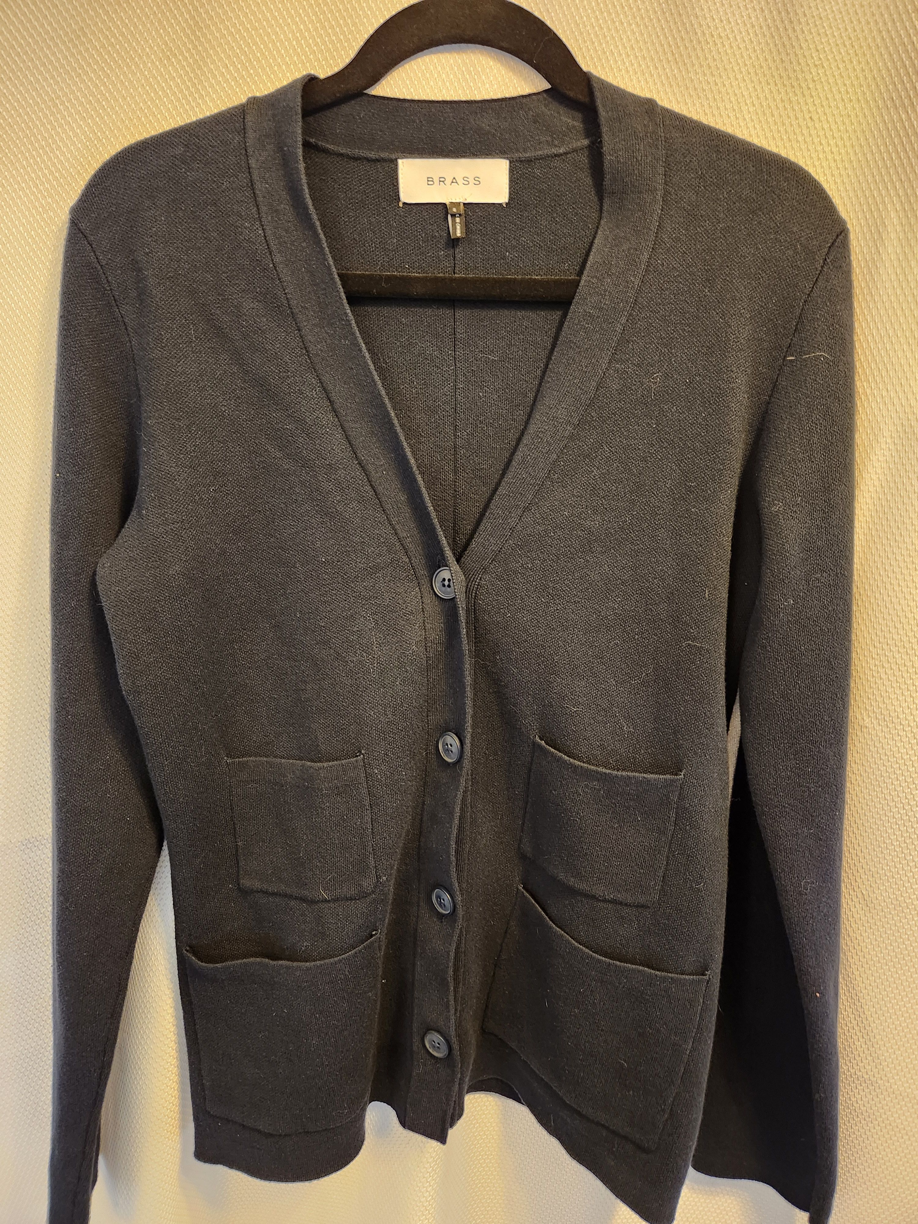Other Brass Women's Cotton Blend Blue Button Front Cardigan Size S / US 4 / IT 40 - 1 Thumbnail