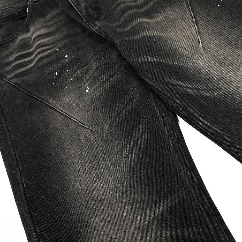 Japanese Brand × Jean Distressed washed loose ink-splashed wide-leg jeans Size US 32 / EU 48 - 7 Thumbnail