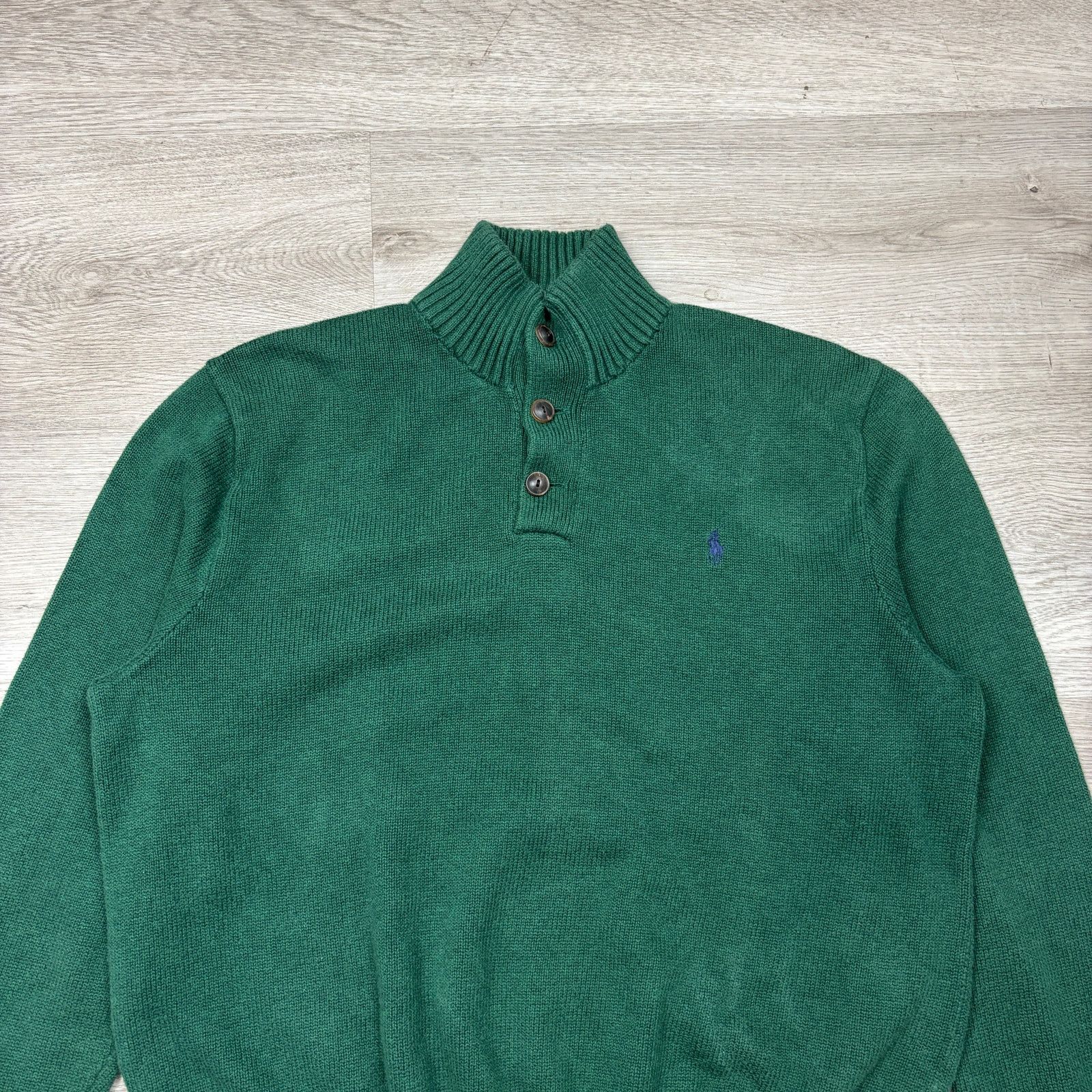 Polo Ralph Lauren Polo Ralph Lauren Button Knit Pullover Sweater Men's XL Size US XL / EU 56 / 4 - 2 Thumbnail