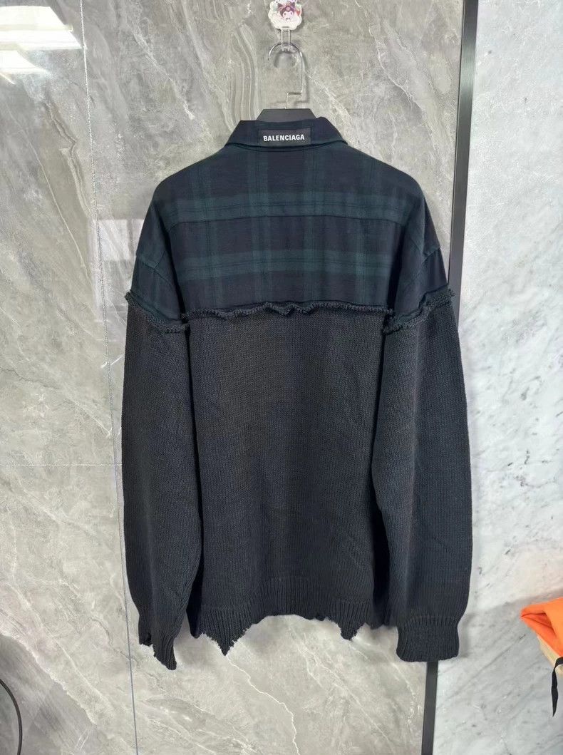 Balenciaga Balenciaga BB Crown Buckle Embroidered Shirt Knit Blouse Size US L / EU 52-54 / 3 - 4 Thumbnail