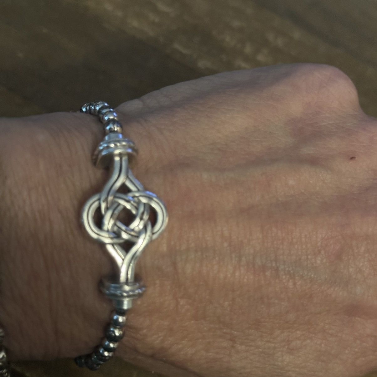 Other Silver tone Celtic knot beaded bracelet Size ONE SIZE - 5 Thumbnail