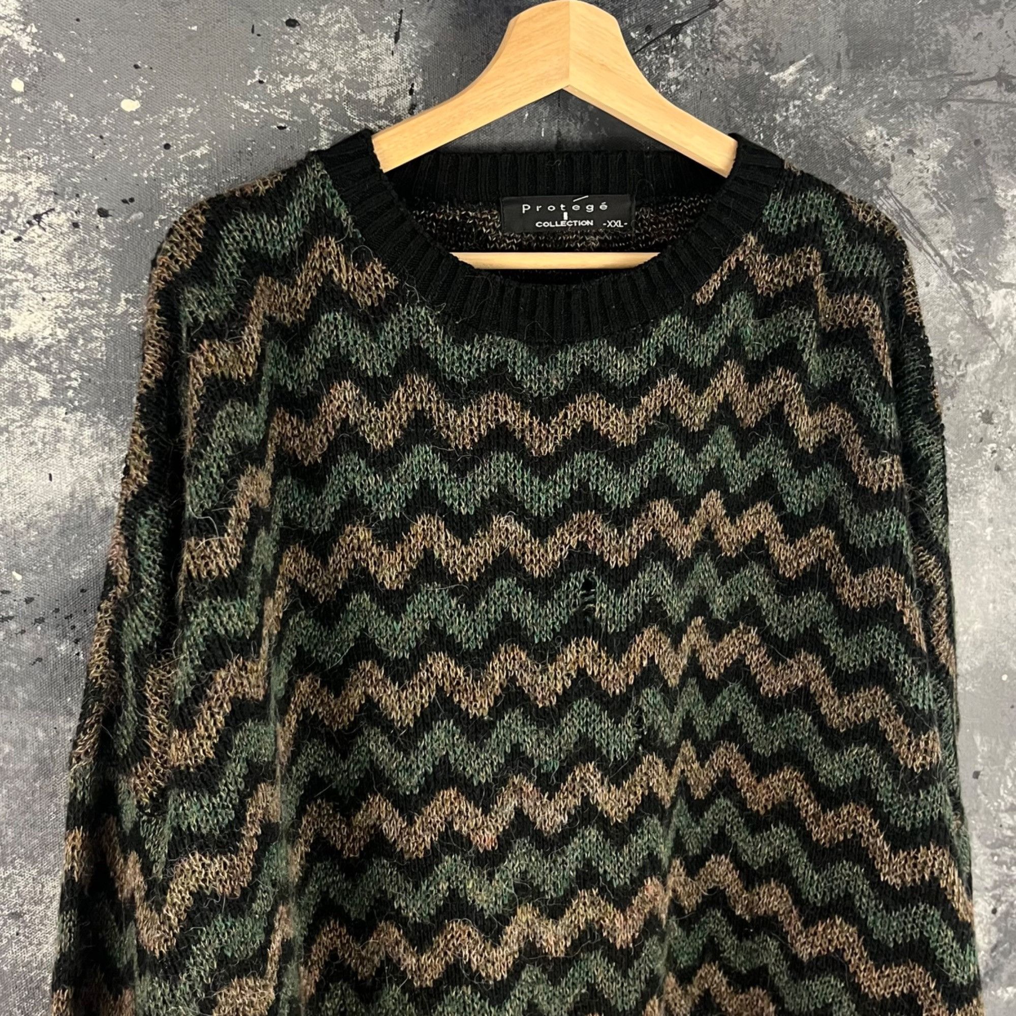 Vintage Vintage 90’s Protege psychedelic sweater Size US XXL / EU 58 / 5 - 2 Thumbnail