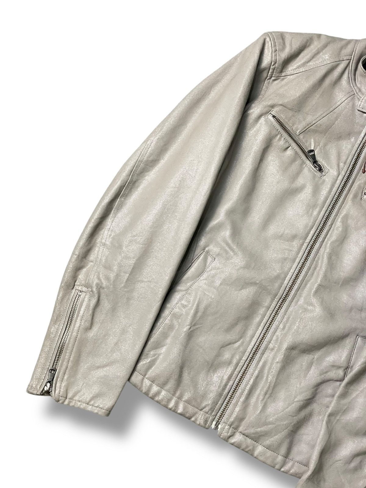 Japanese Brand × Uniqlo × Vintage Uniqlo Neo Garment Leather Jacket (107) Size US M / EU 48-50 / 2 - 4 Thumbnail