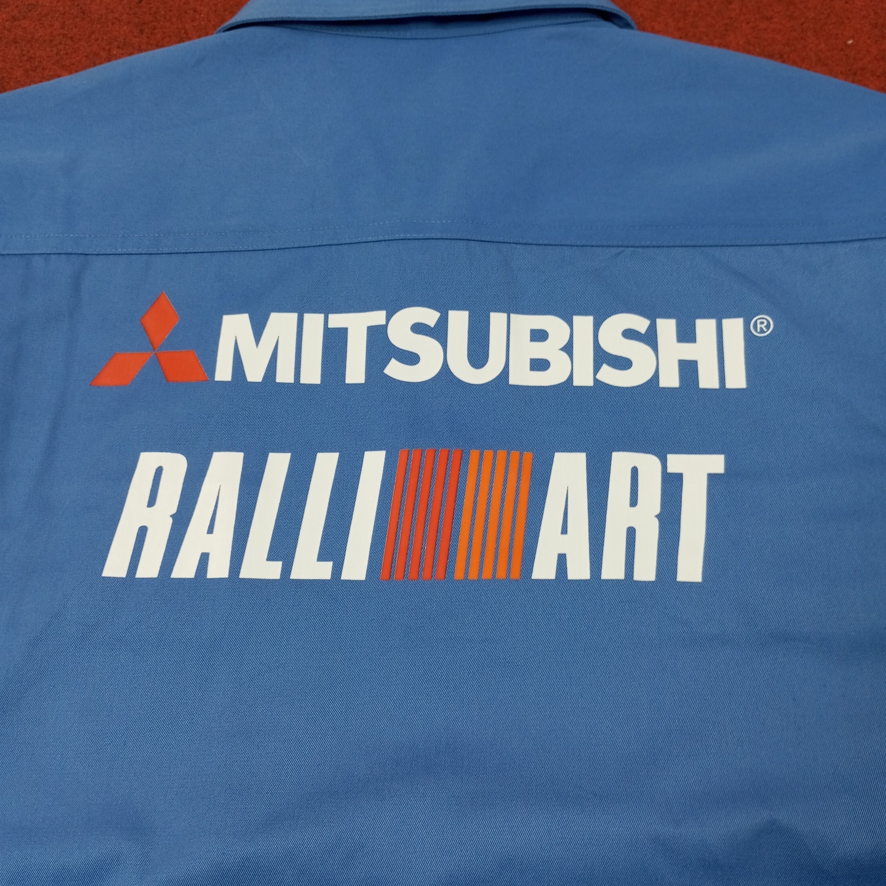 Vintage Mitsubishi Ralli Art Motorsports Custom Art Jacket c246n16 Size US L / EU 52-54 / 3 - 2 Thumbnail