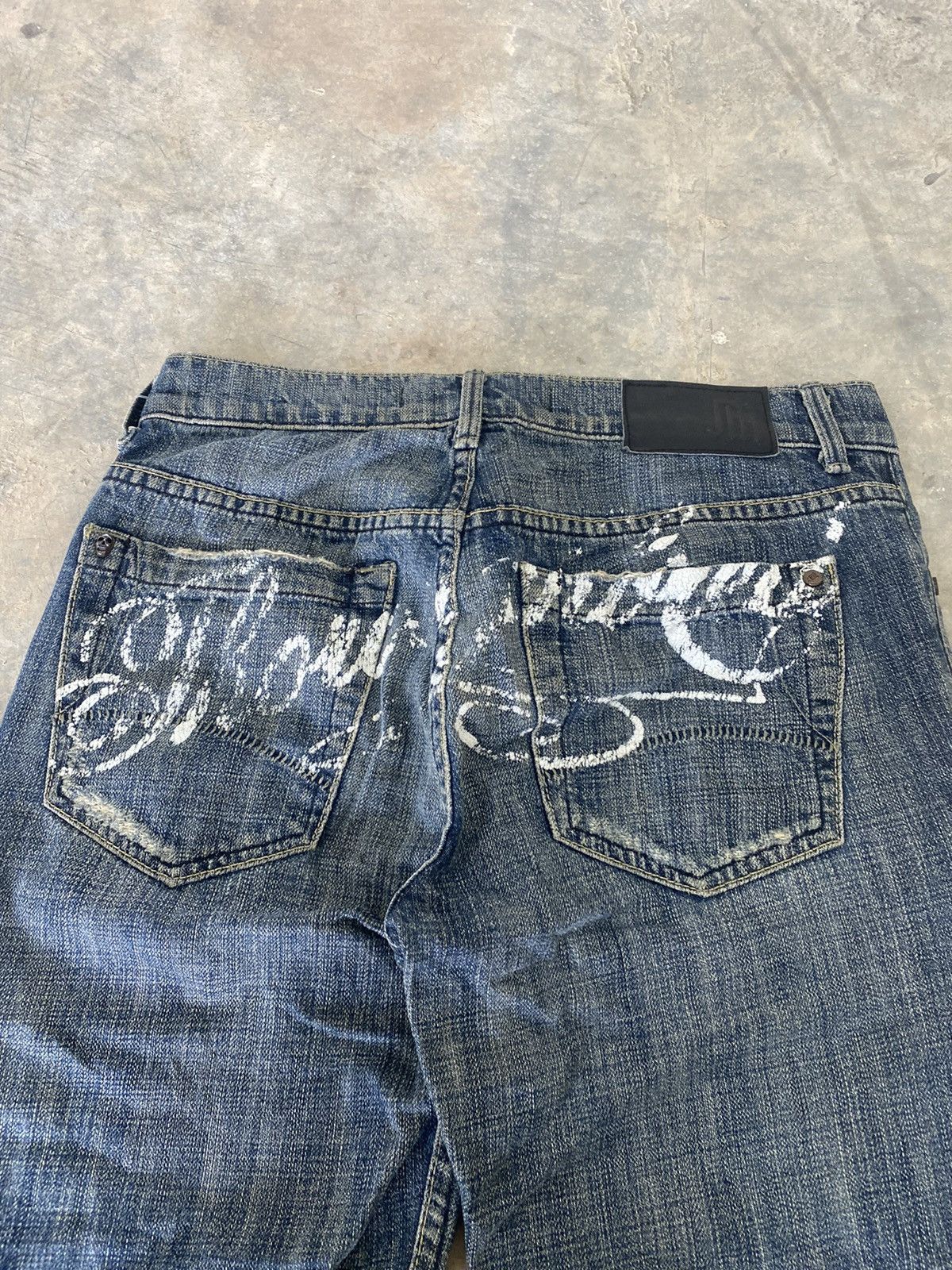 Hysteric Glamour × Japanese Brand × Le Grande Bleu (L.G.B.) Sick☠️ Juicy Couture Flare Jeans Fly Button Punk Grunge Lgb Size US 29 - 13 Thumbnail