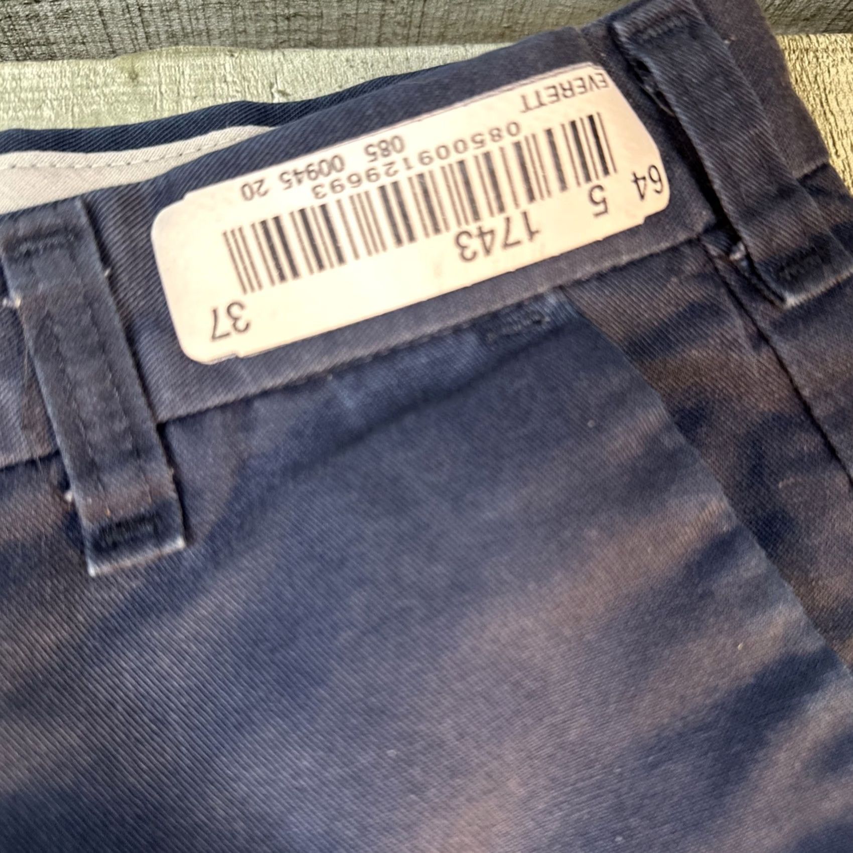 Vintage Mens Navy Blue Pants 48x30 Classic Fit Casual Work Chino Flat Front Size US 32 / EU 48 - 2 Thumbnail