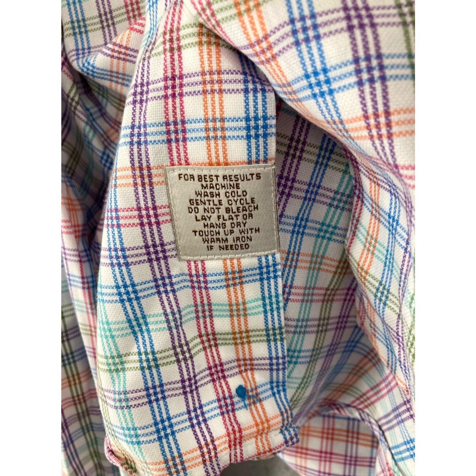 Peter Millar Peter Millar Mens Shirt XL Multicolor Check Button Up Size US XL / EU 56 / 4 - 6 Thumbnail