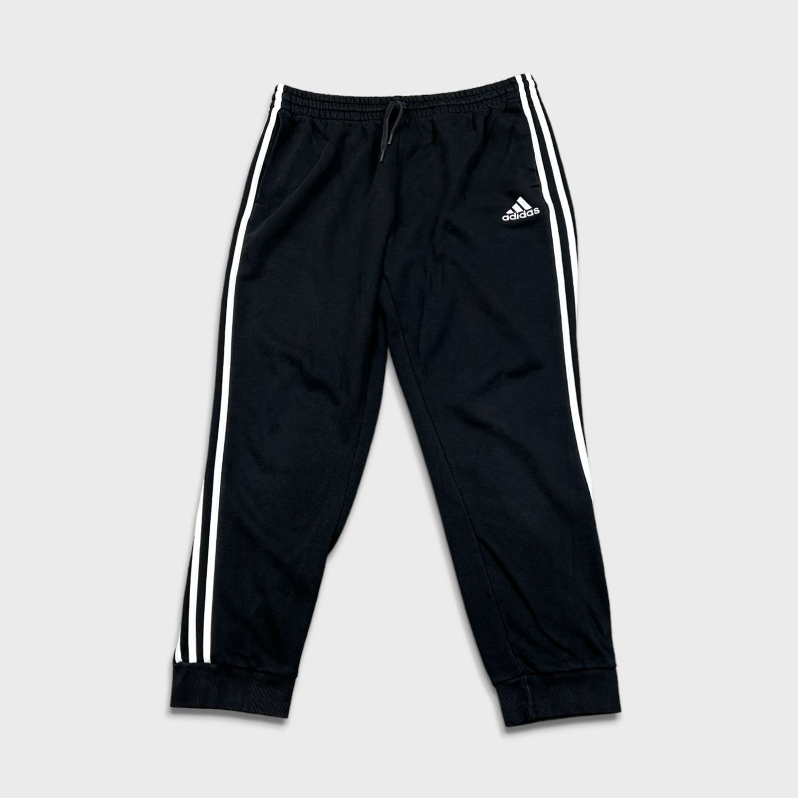 Adidas × Vintage Adidas Sweatpants Large Striped Spell Out Gym Fleece Jogger Size US 34 / EU 50 - 1 Thumbnail