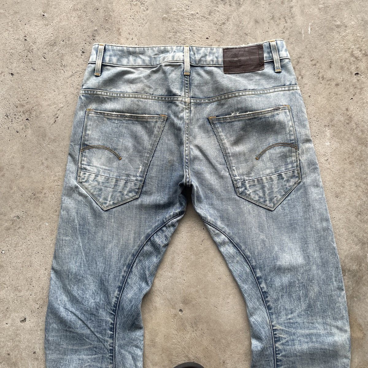 G-Star Vtg G Star Raw Distressed LightWash Faded Jeans Pants W34 Size US 34 / EU 50 - 11 Thumbnail