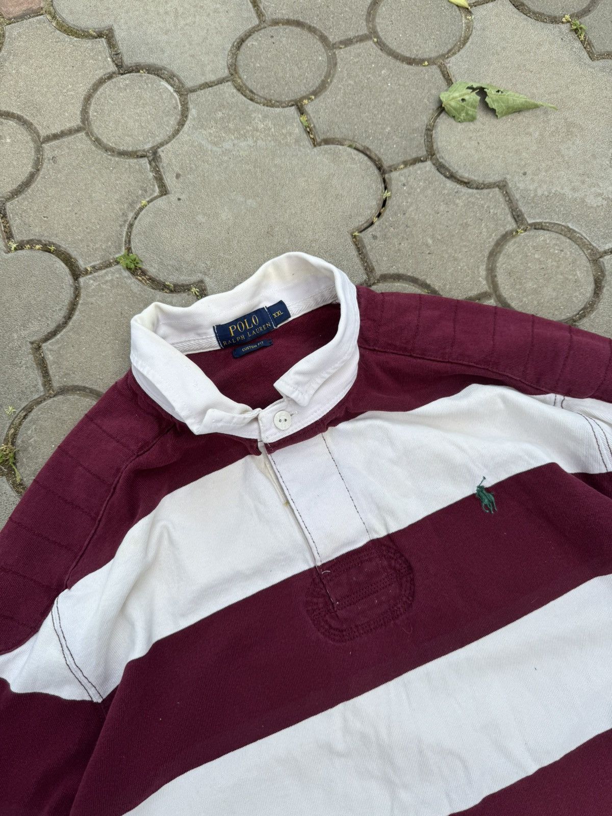 Polo Ralph Lauren Vintage Polo Ralph Lauren Striped Rugby Tee Shirt Y2K Size US XXL / EU 58 / 5 - 3 Thumbnail