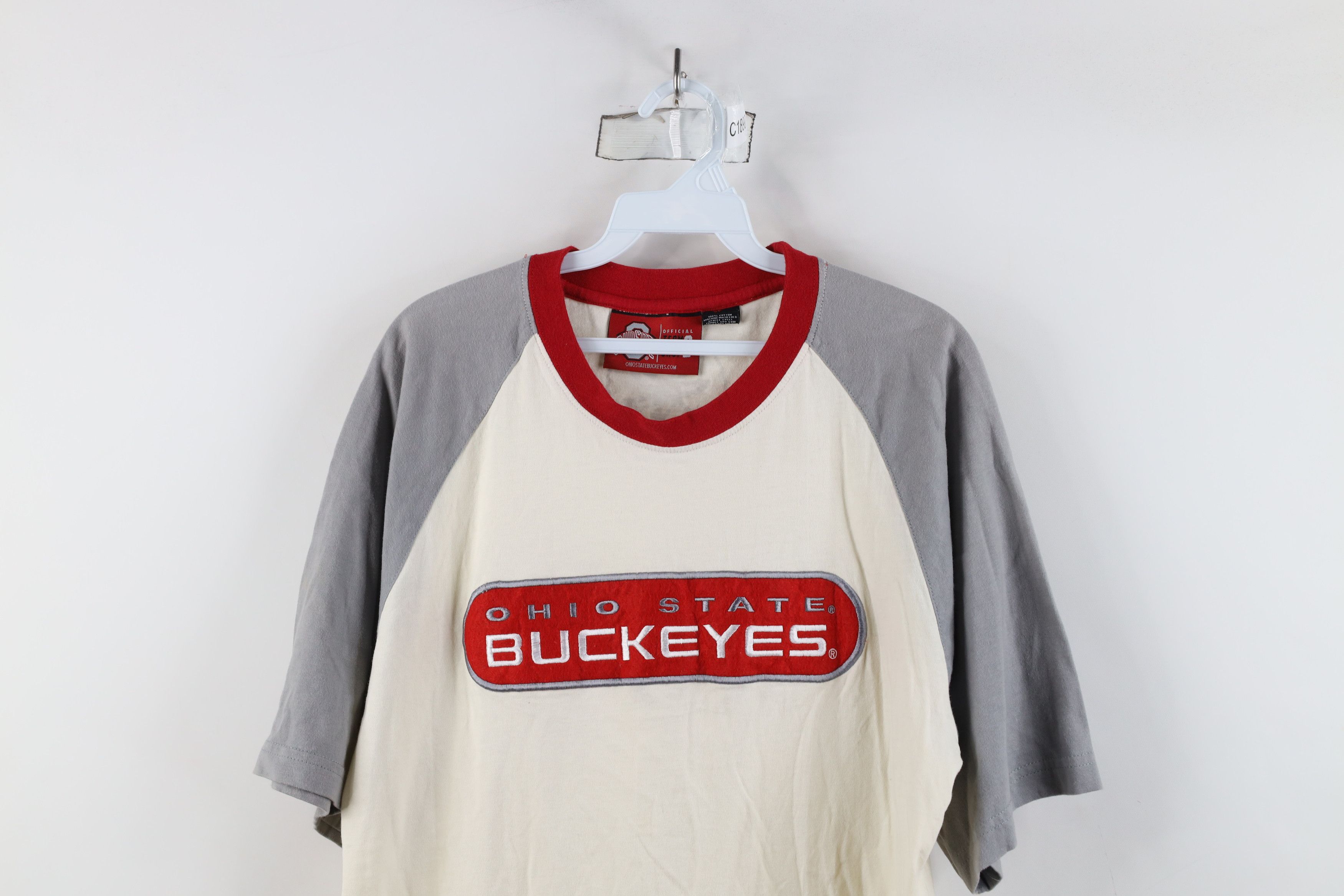 Vintage Vintage Ohio State University Raglan Short Sleeve T-Shirt Size US L / EU 52-54 / 3 - 2 Thumbnail