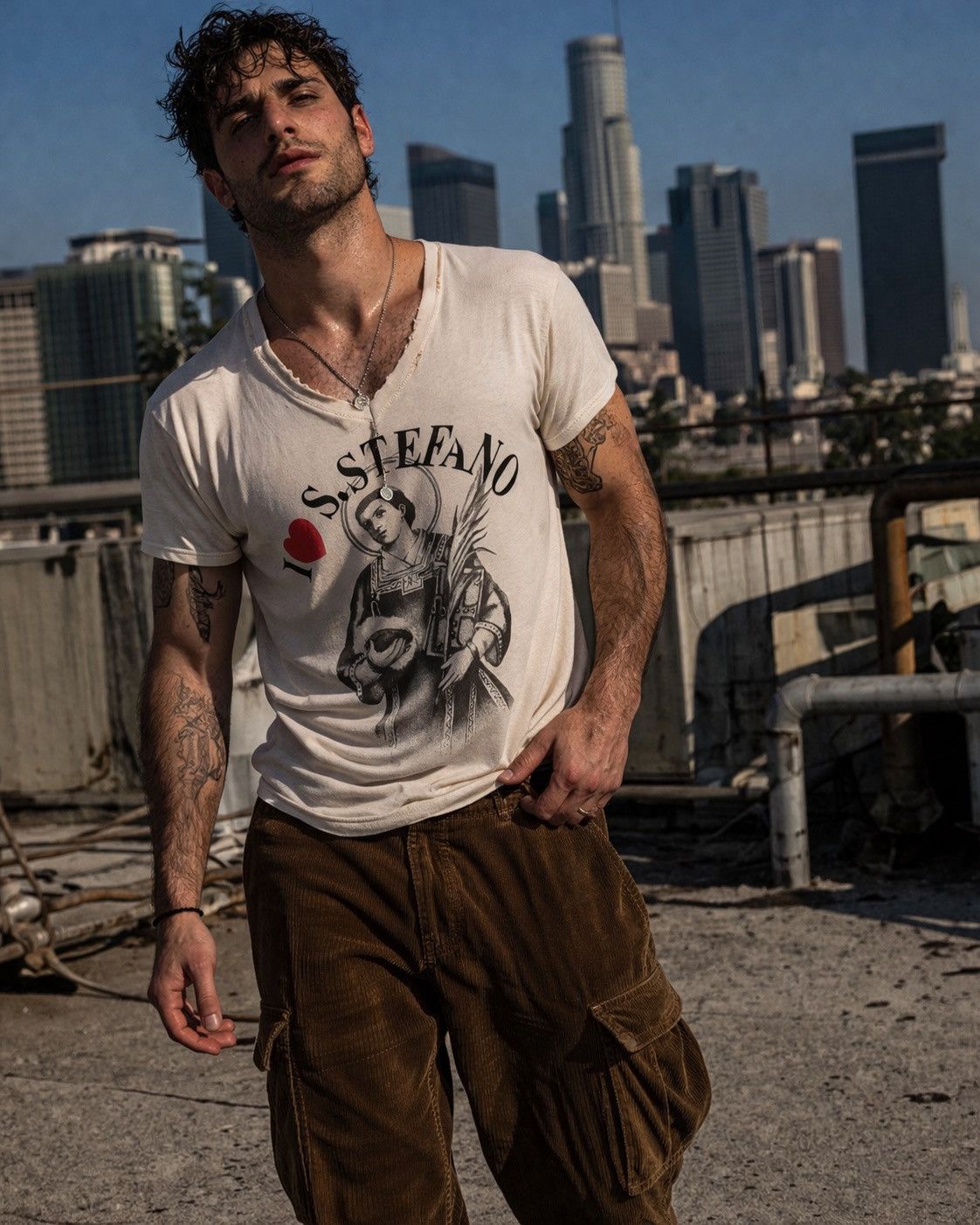 Dolce & Gabbana D&G Dolce & Gabbana 2008 Archive Distressed St. Stefano Tee Size US XL / EU 56 / 4 - 1 Thumbnail