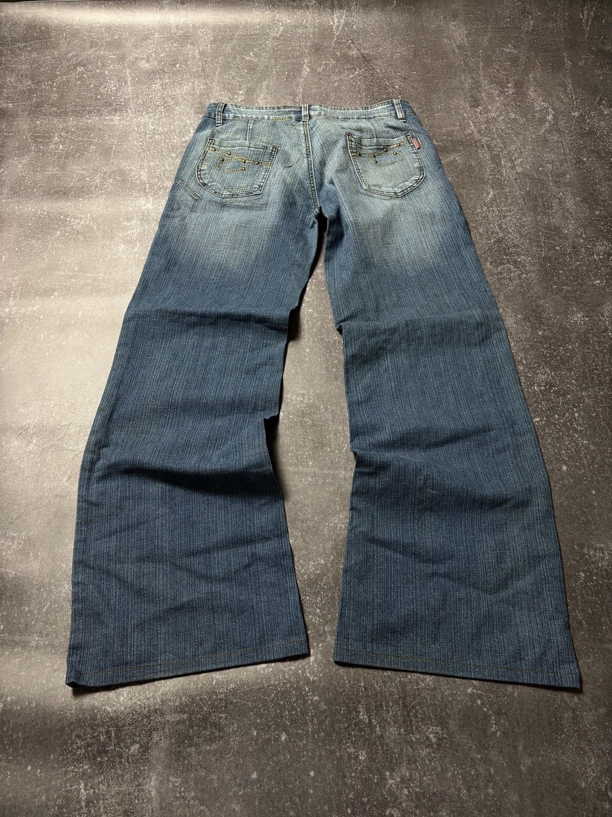 Pre-owned Hysteric Glamour X If Six Was Nine Flared Fade Vintage Y2k Jeans If Six Was Nine Style Hysteric In Blue