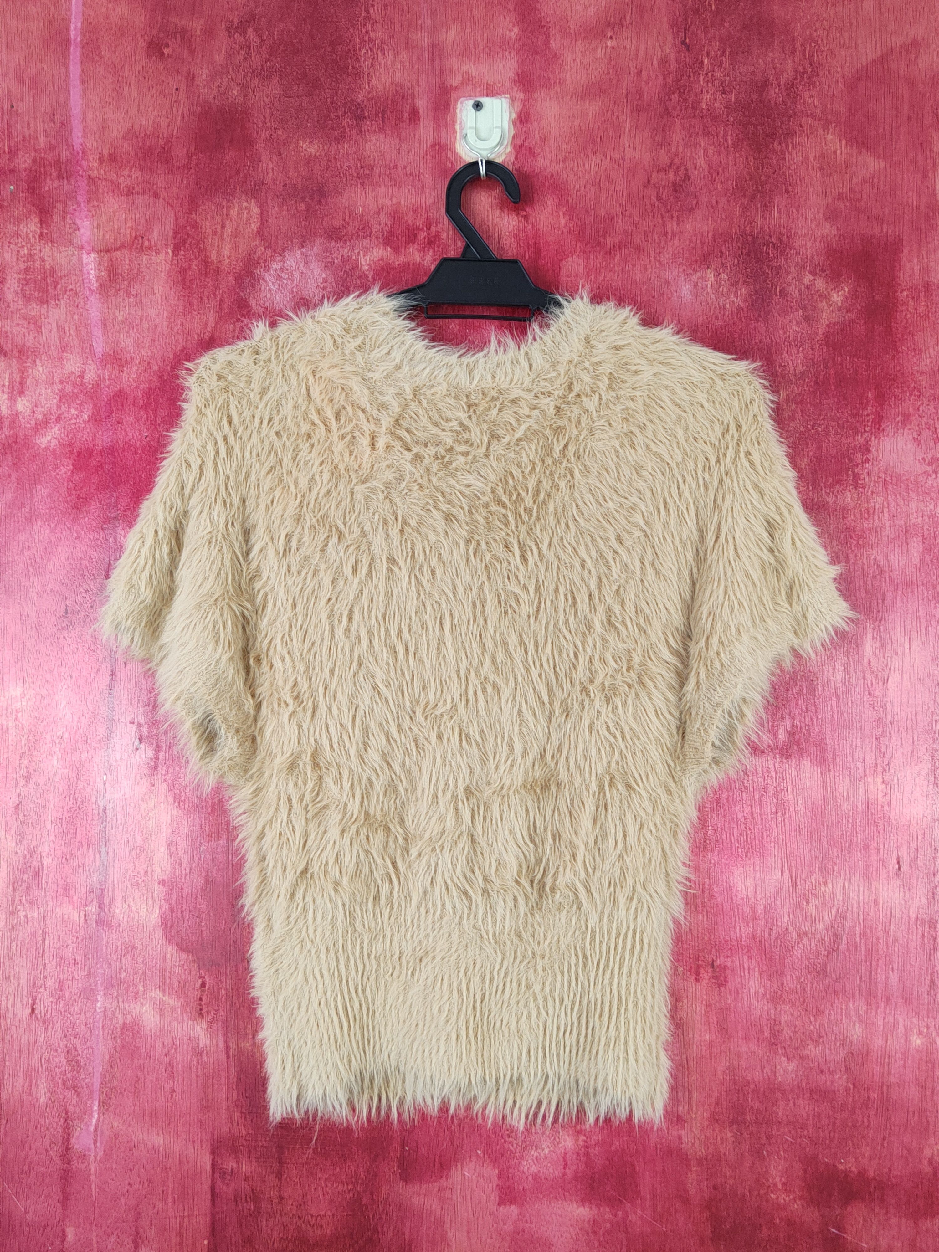Homespun Knitwear × Japanese Brand × Vintage Pou Dou Dou Brown Shag Shaggy Fur Mohair Knitwear #S1895 Size S / US 4 / IT 40 - 7 Thumbnail