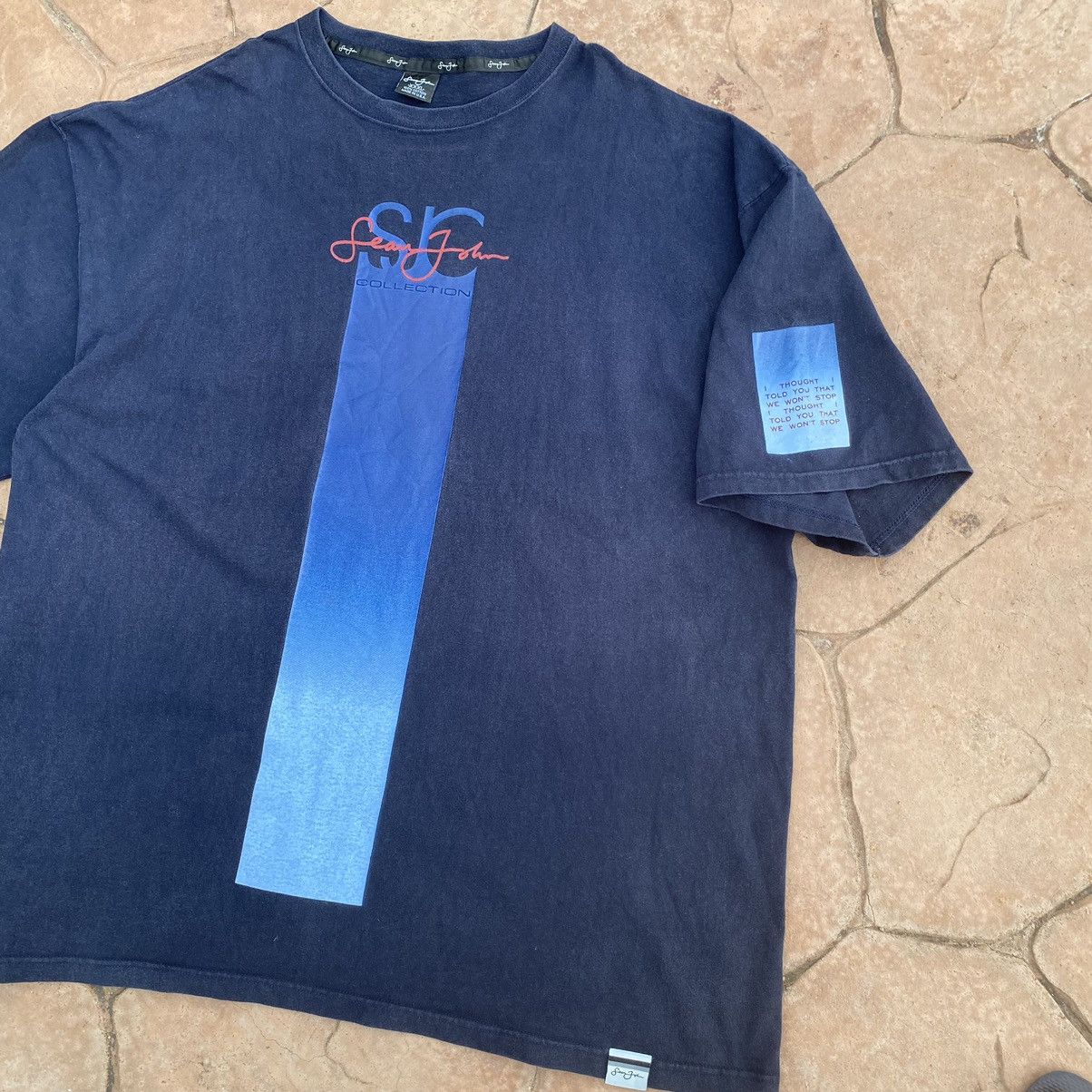 Sean John Vintage Faded Y2K Sean John Oversized ERD GRUNGE TEE Size US XXL / EU 58 / 5 - 2 Thumbnail