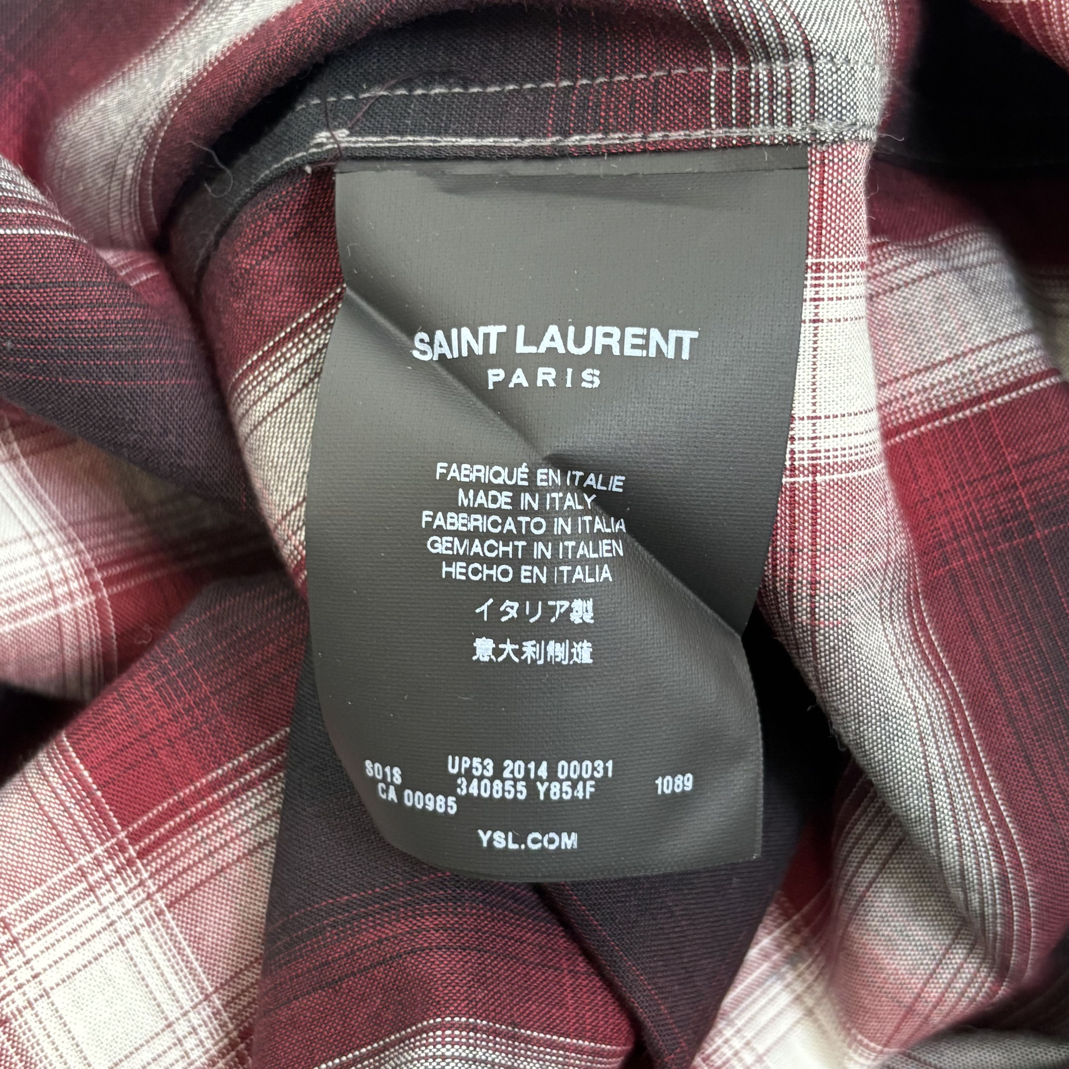 Saint Laurent Paris Saint Laurent Flannel Shirt Size US XL / EU 56 / 4 - 3 Thumbnail