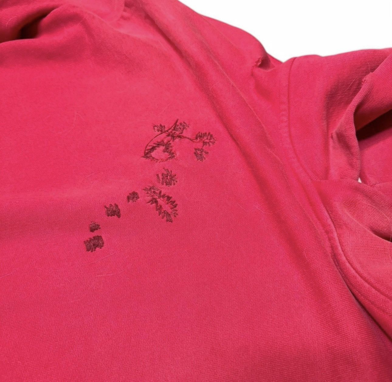 Acne Studios Red Acne studios distressed hoodie Size US M / EU 48-50 / 2 - 6 Thumbnail