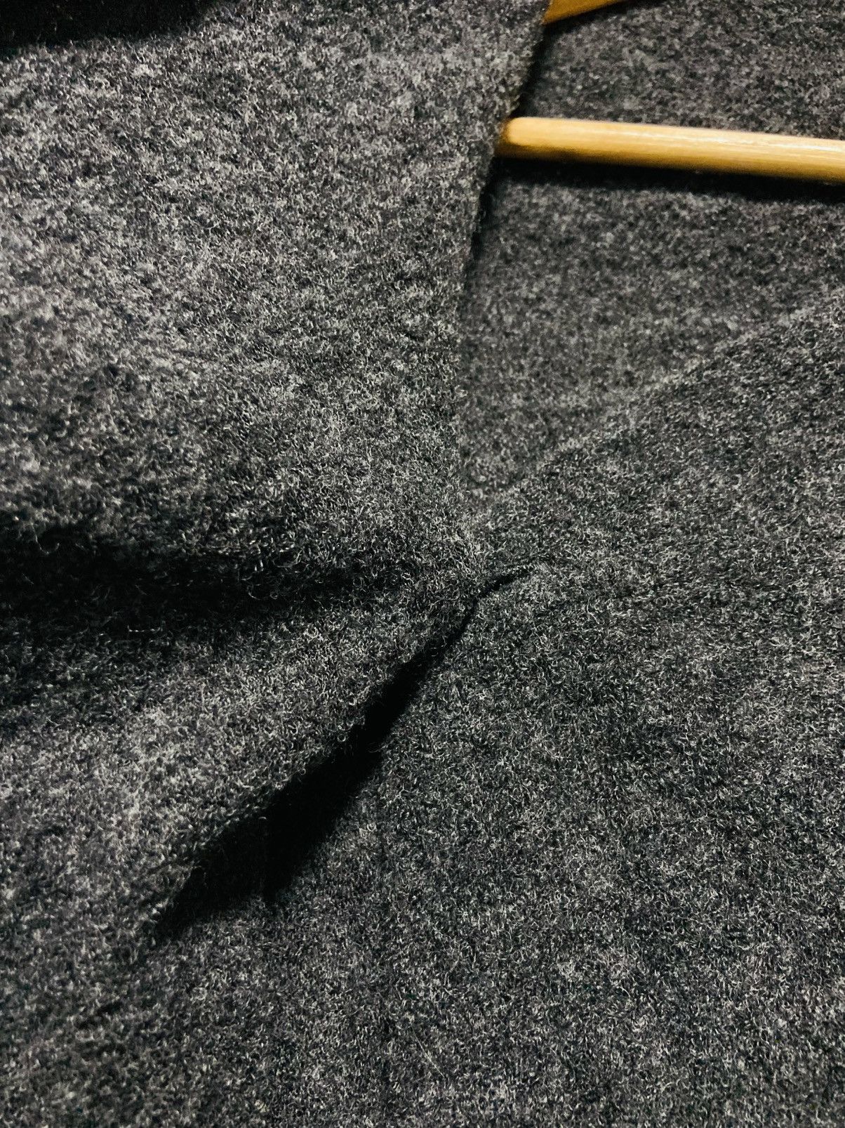 Japanese Brand Peyton Place Dark Grey Wool Blend A-Line Cape Coat - Medium Size M / US 6-8 / IT 42-44 - 7 Thumbnail
