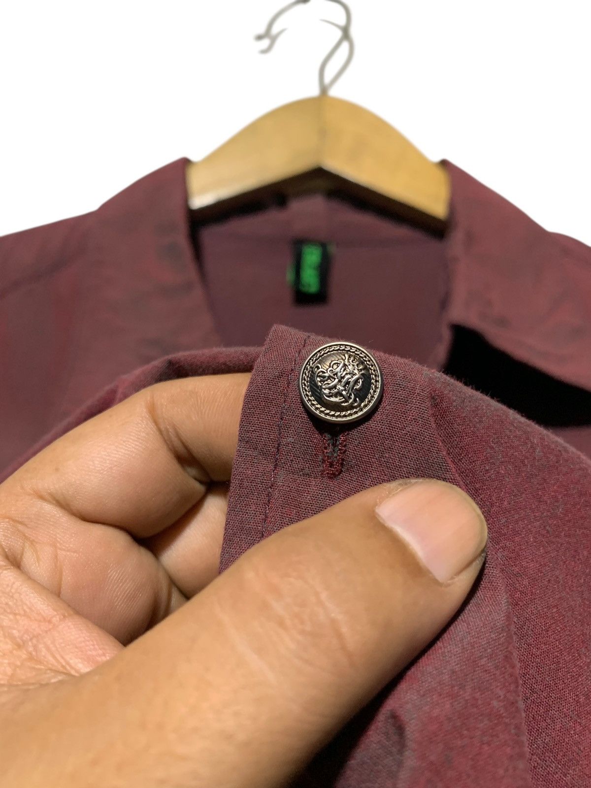 Yasuyuki Ishii Crazy Punk iridiscent buckle collar shirt Size US M / EU 48-50 / 2 - 5 Thumbnail