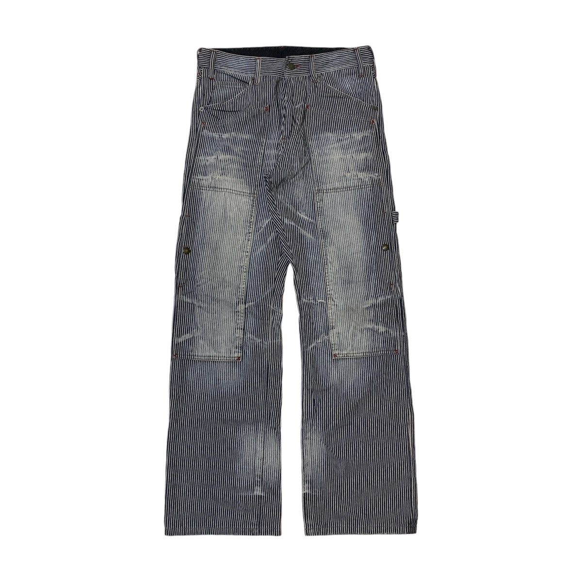 Vintage PPFM Double Knee Hickory Stripe Washed Pants