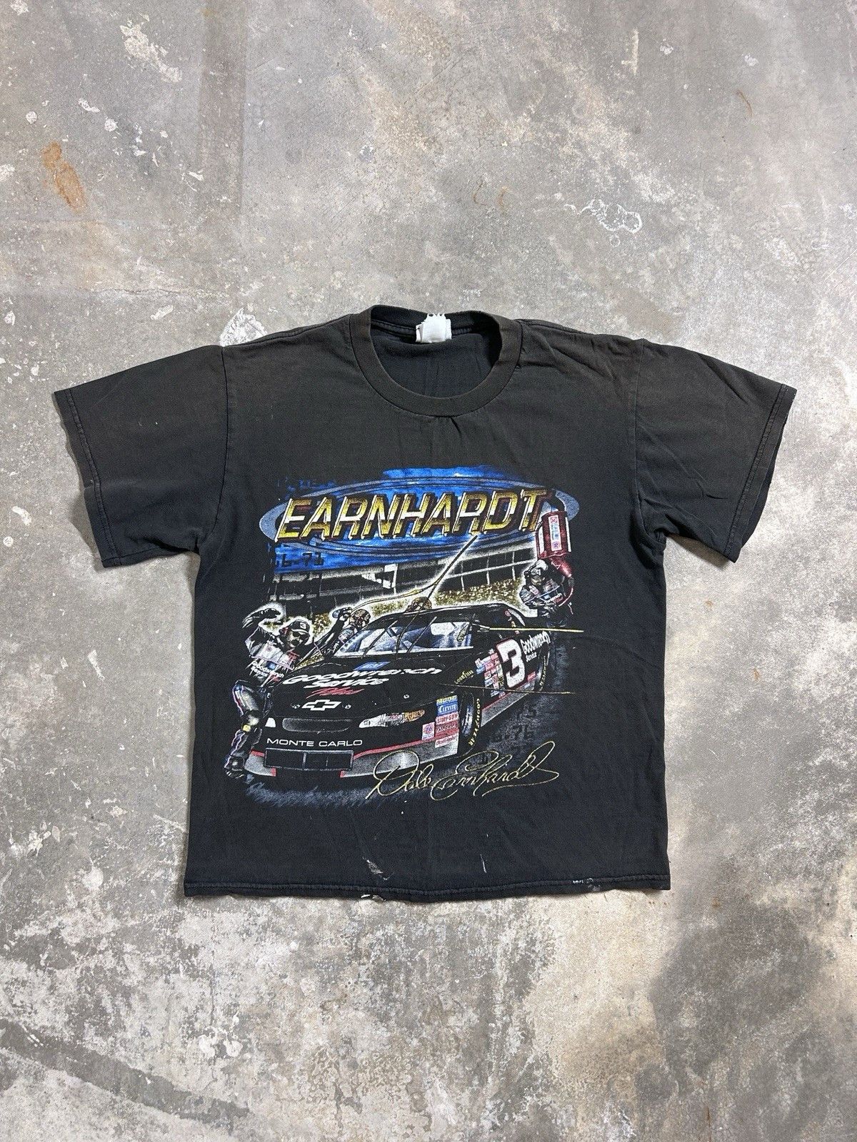 Chase Authentics Vintage Y2K Dale Earnhardt Nascar Racing Faded T-Shirt Size US M / EU 48-50 / 2 - 1 Thumbnail