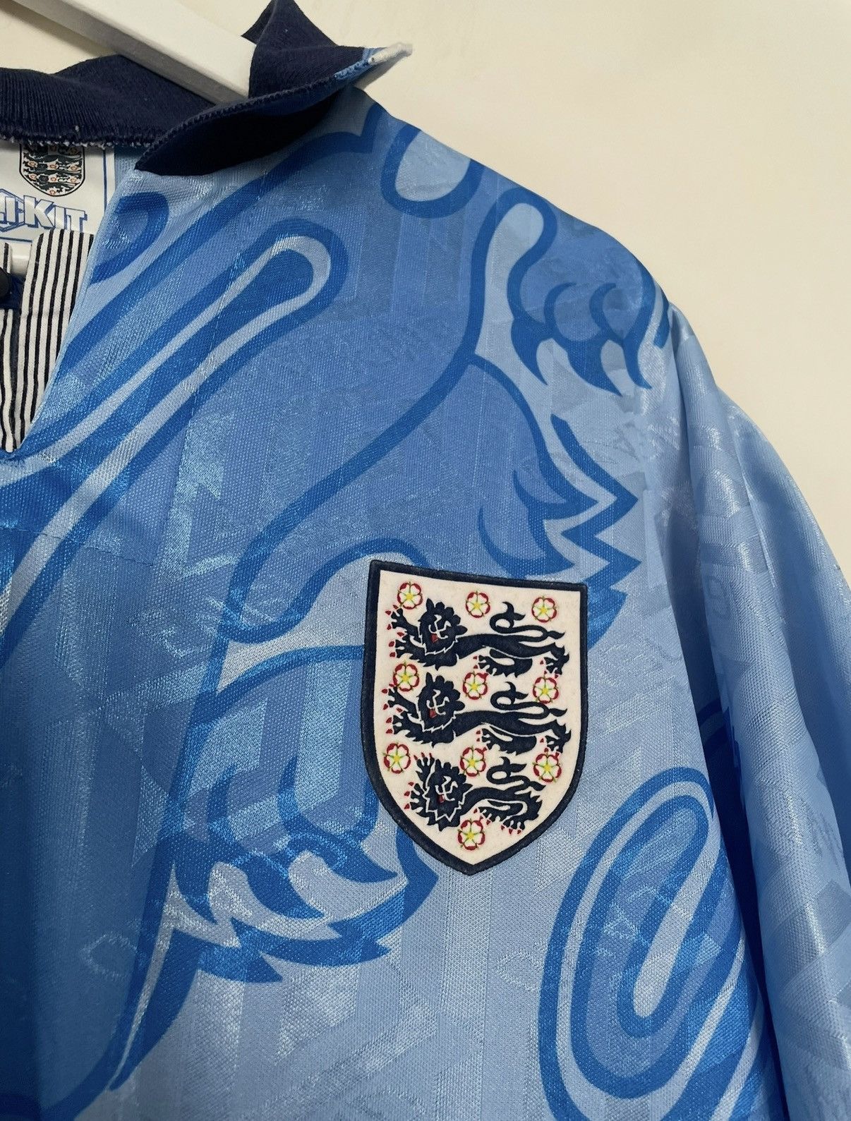 Umbro England 1992 3rd away umbro home jersey Size US XL / EU 56 / 4 - 3 Thumbnail