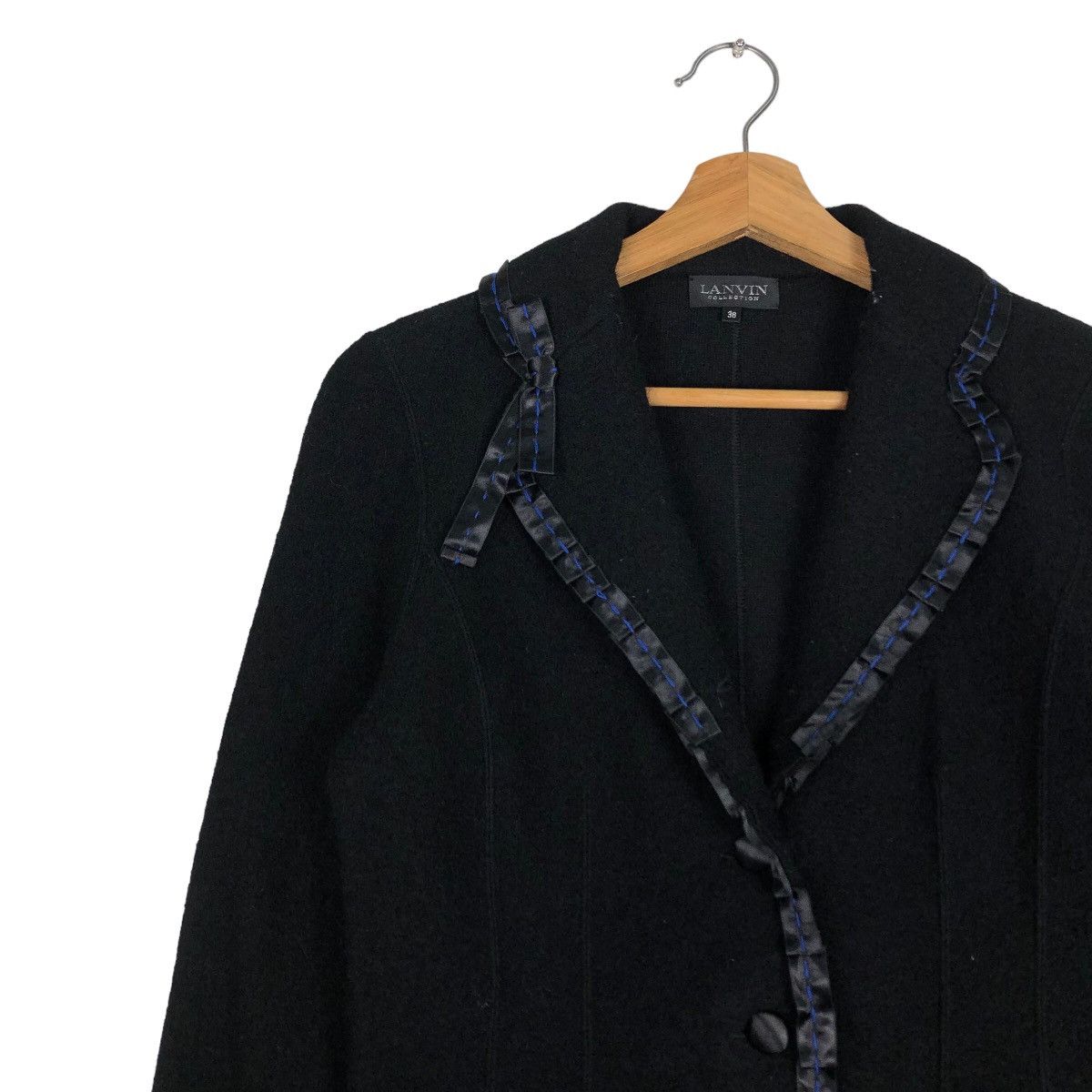 Lanvin 🔥Rich Black Cropped Jacket Lanvin Collection Size US M / EU 48-50 / 2 - 7 Thumbnail