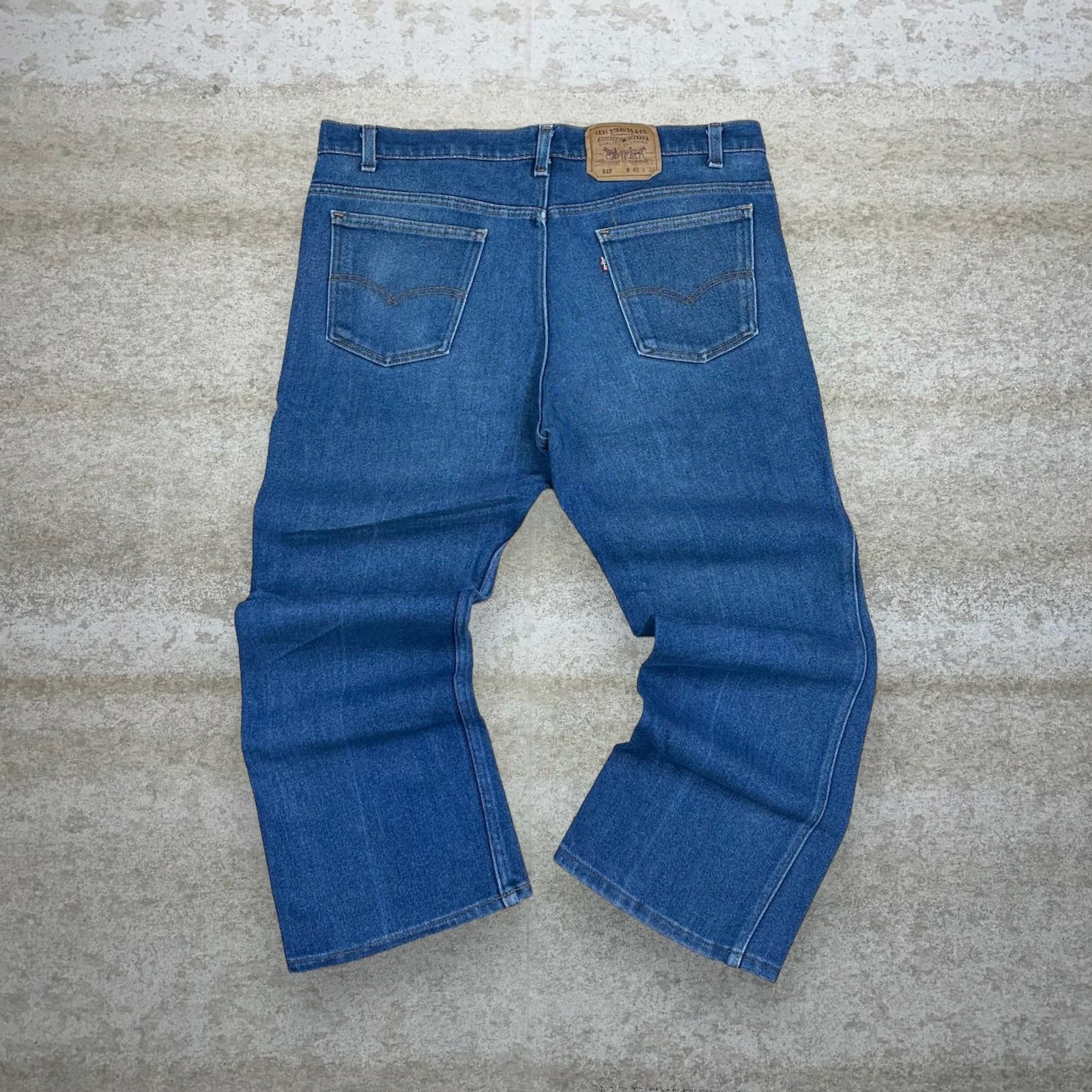 image of Crazy Vintage 90's Levis 517 Jeans Bootcut Flared Medium Wash in Blue, Men's (Size 40)