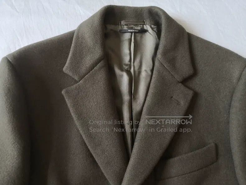 Hermes Hermes Men's cashmere coat, olive green, 100% cashmere Size US M / EU 48-50 / 2 - 2 Thumbnail
