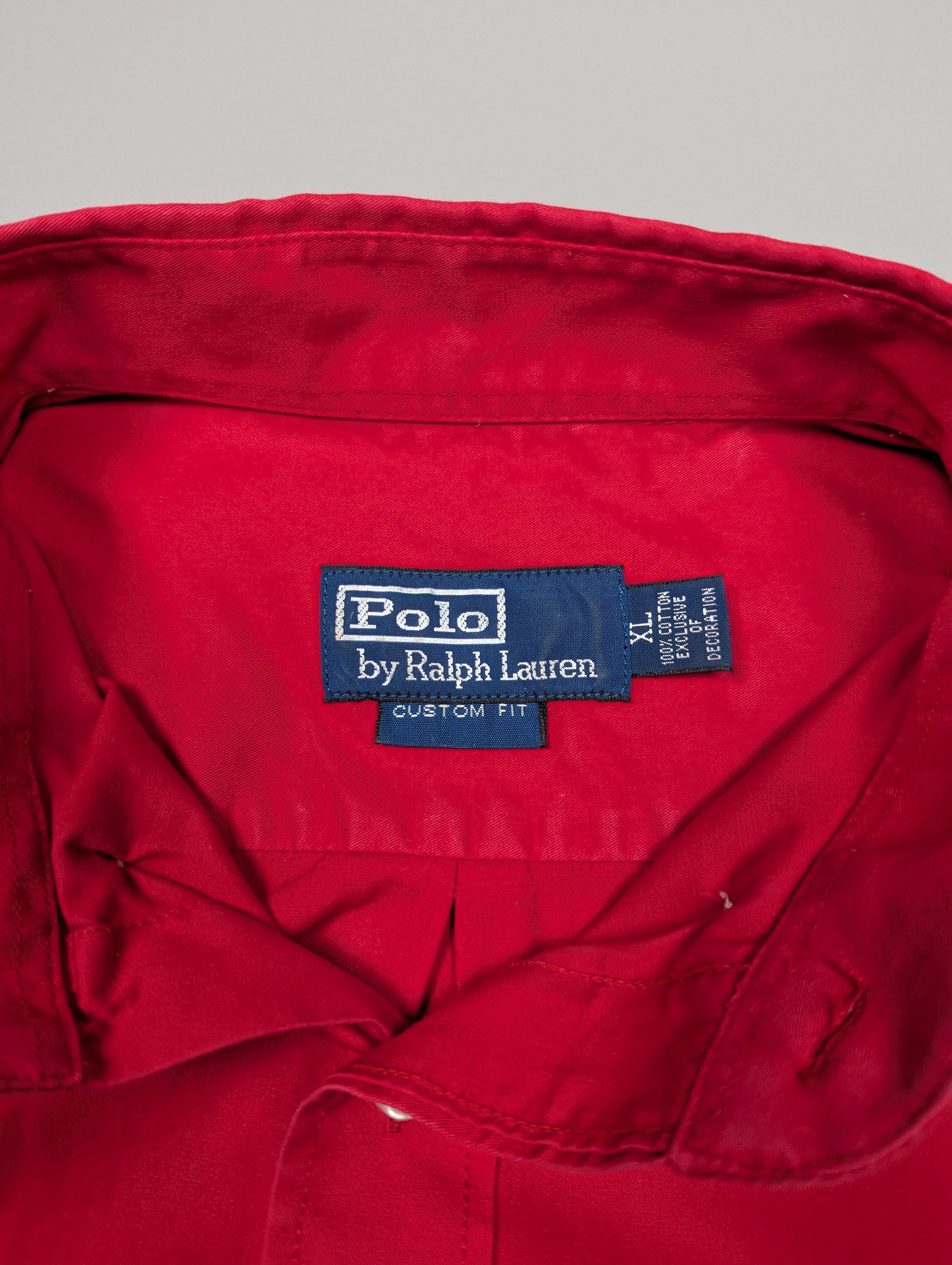 Polo Ralph Lauren × Vintage Polo Ralph Lauren Vintage Men's Red Long Sleeve Shirt Size US XL / EU 56 / 4 - 7 Thumbnail