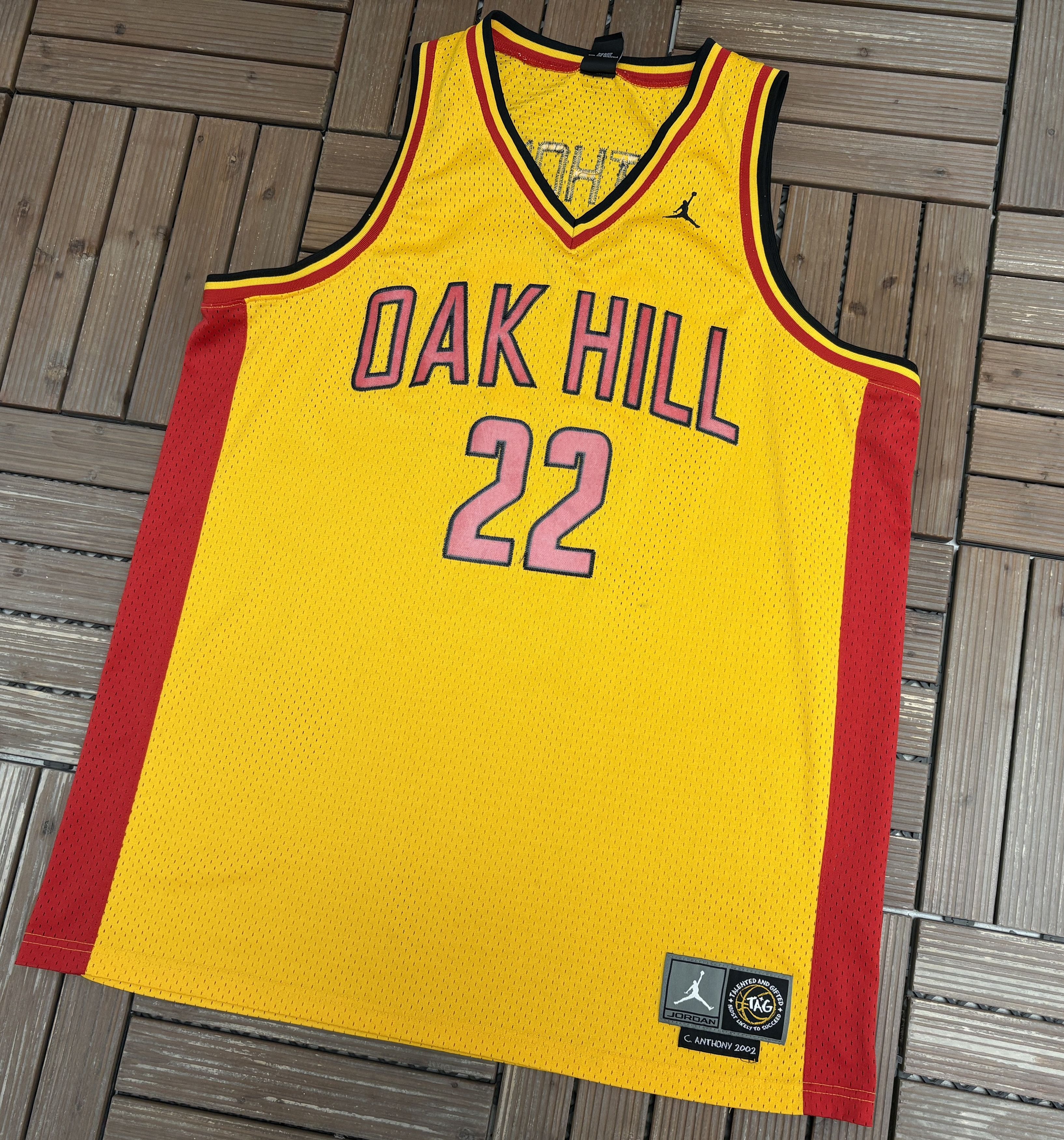 Jordan Brand Oak Hill Academy Carmelo Anthony Vintage Basketball Jersey Size US XXL / EU 58 / 5 - 3 Thumbnail