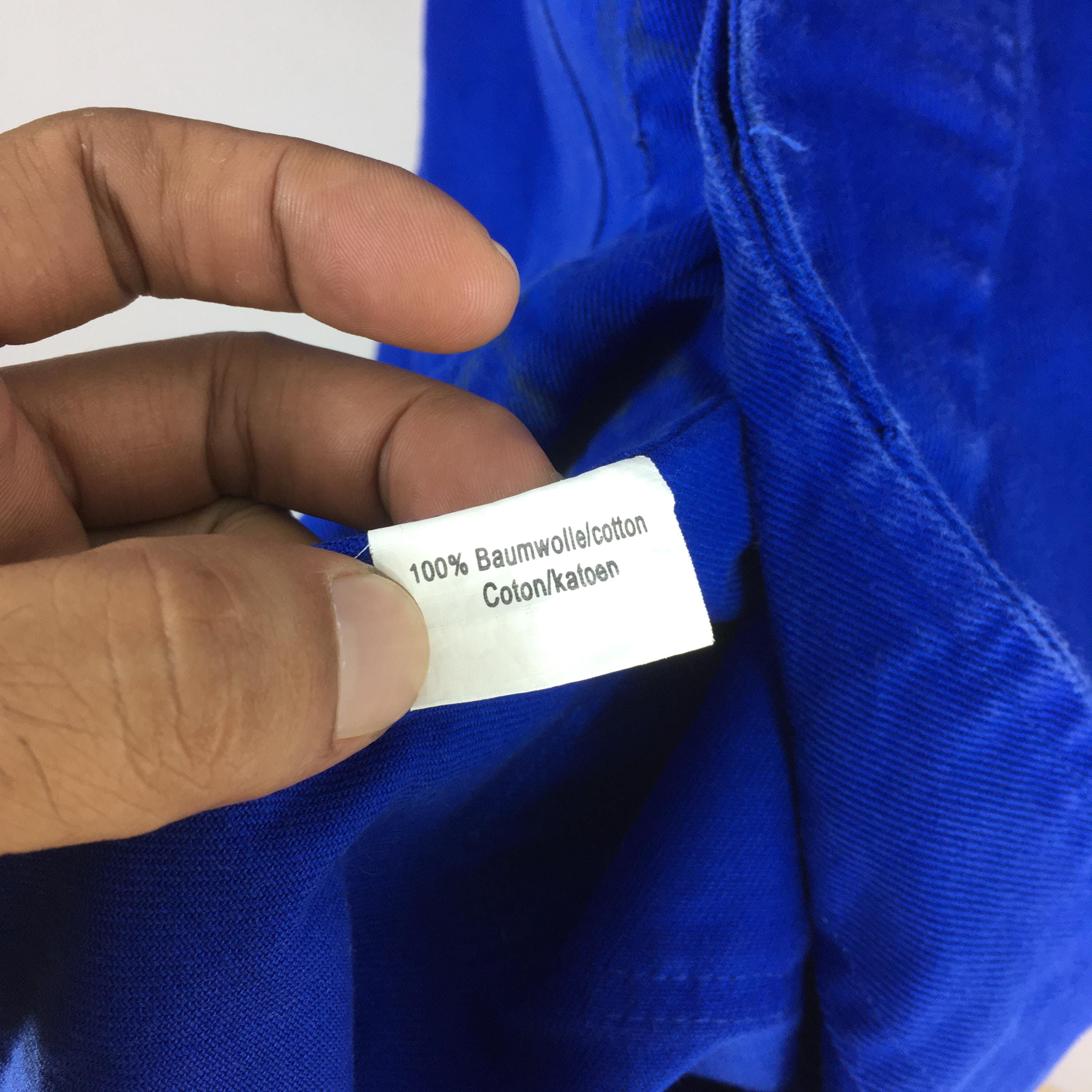 Le Laboureur 80s Cotton Frenchwork Sanforized Indigo Blue Jacket Large Size US L / EU 52-54 / 3 - 7 Thumbnail