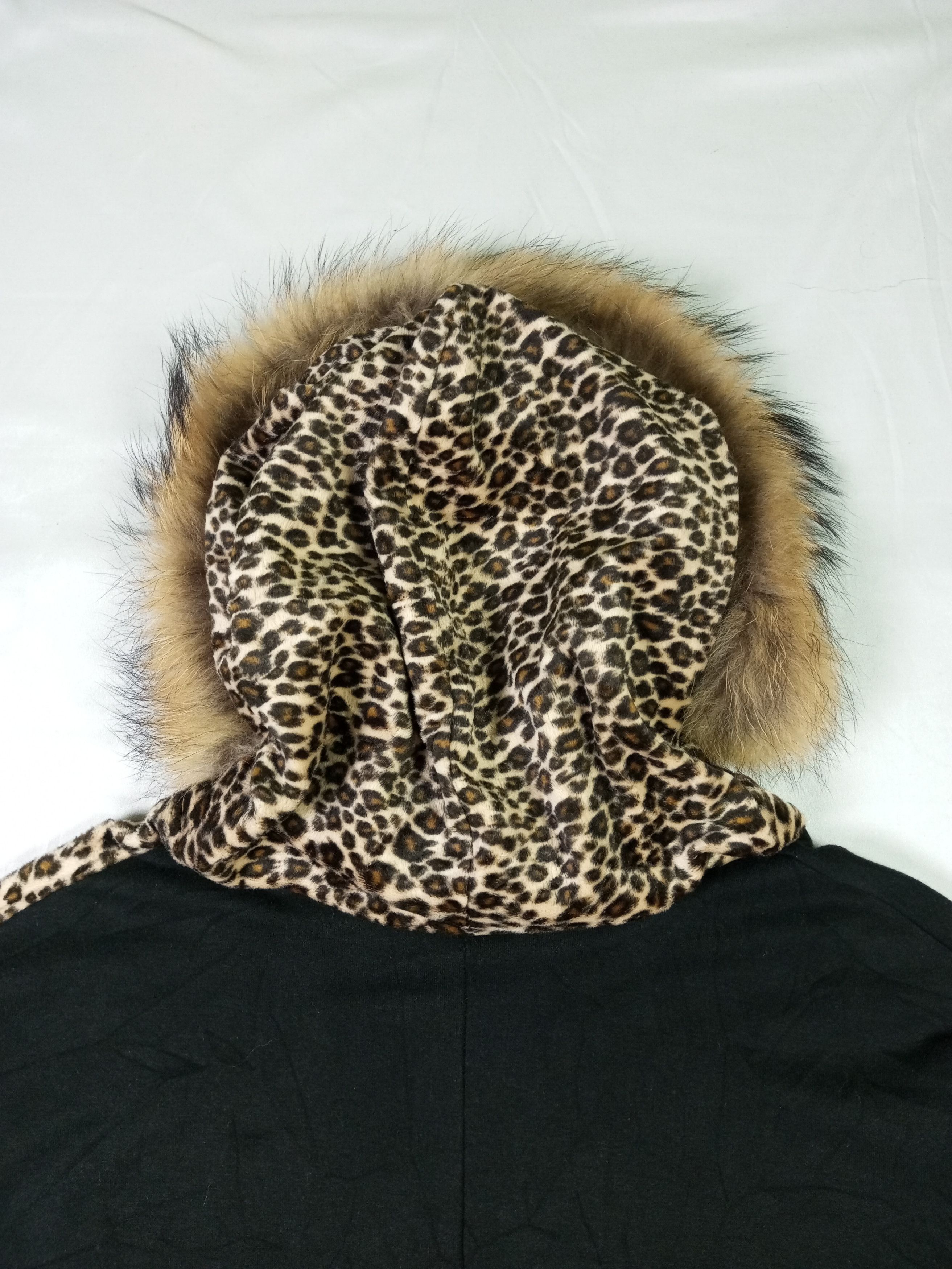 Japanese Brand "NO TAG"Japanese Leopard Zip Fur Hoodie Ifsixwasnine Style Size US L / EU 52-54 / 3 - 15 Thumbnail