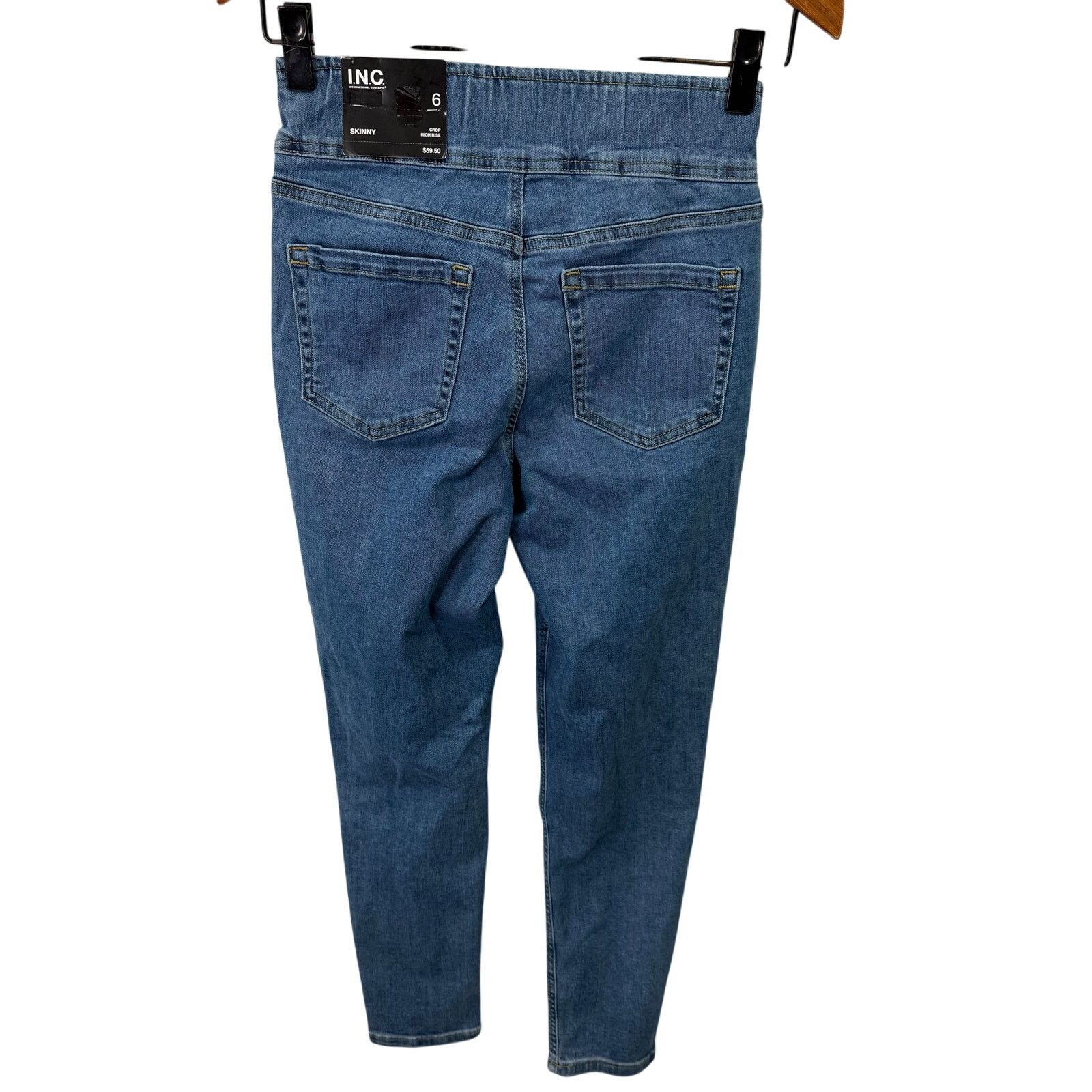 Macys INC International Concepts Skinny Jeans sz 6 NEW # G634 Size 28" / US 6 / IT 42 - 2 Thumbnail