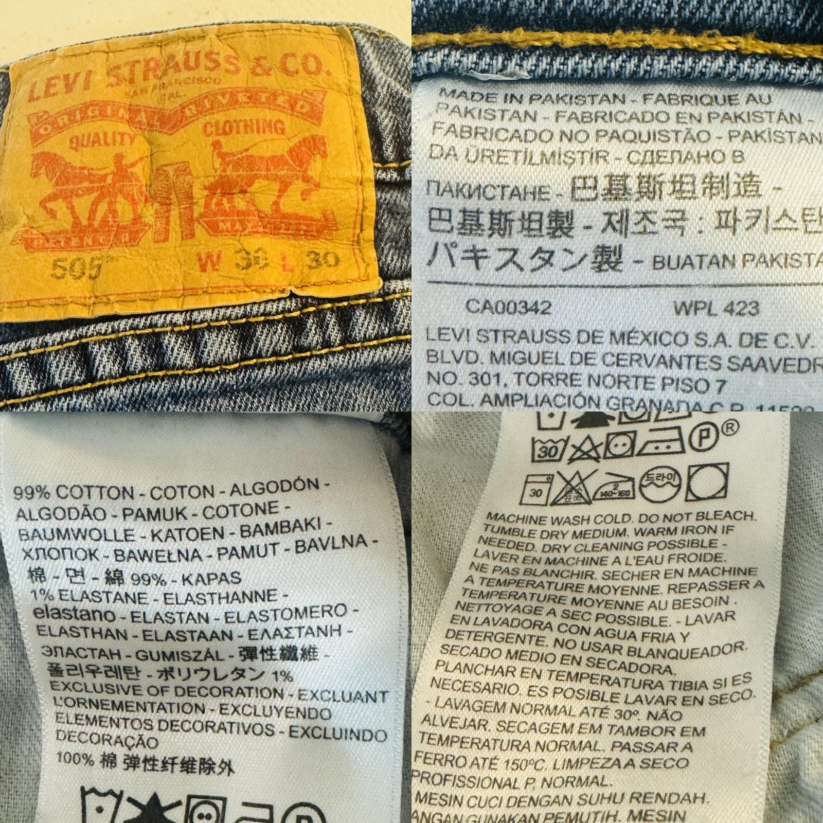Levi's Levi's 505 Jeans Mens 36 Regular Zip Fly Denim Blue Medium Wash Straight 5-Pocket Size US 36 / EU 52 - 8 Thumbnail