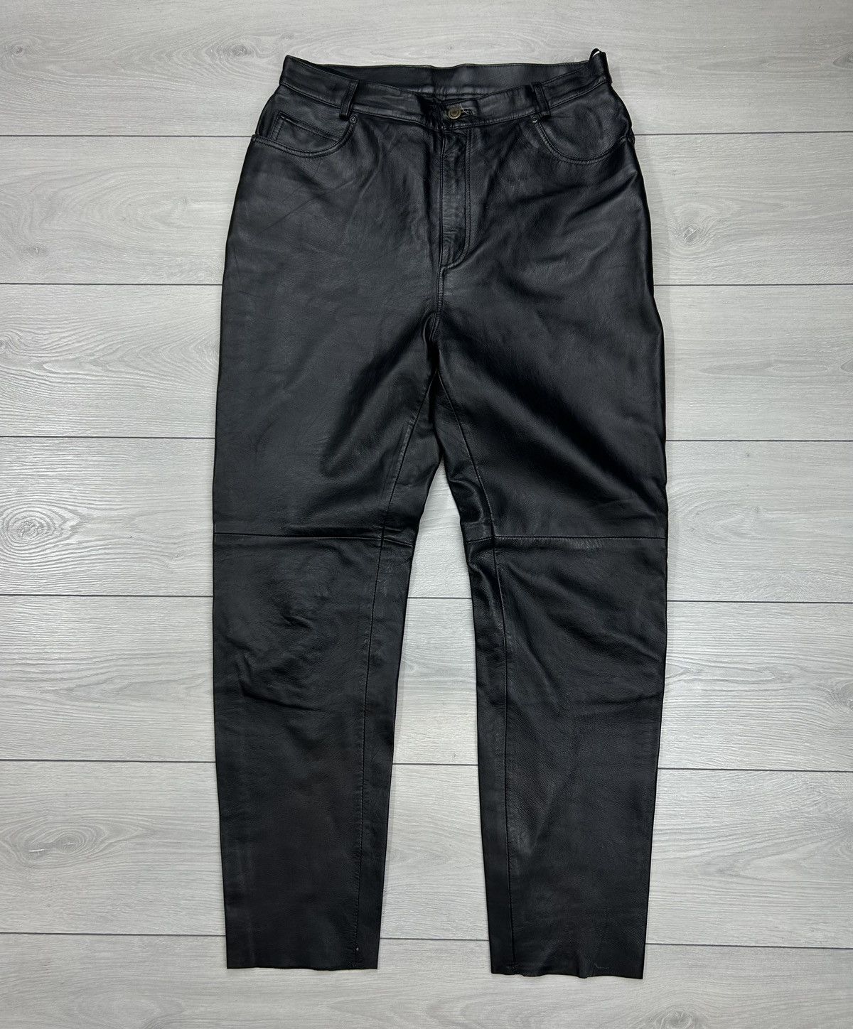 Leather Leather pant black size 34 Size US 34 / EU 50 - 2 Thumbnail