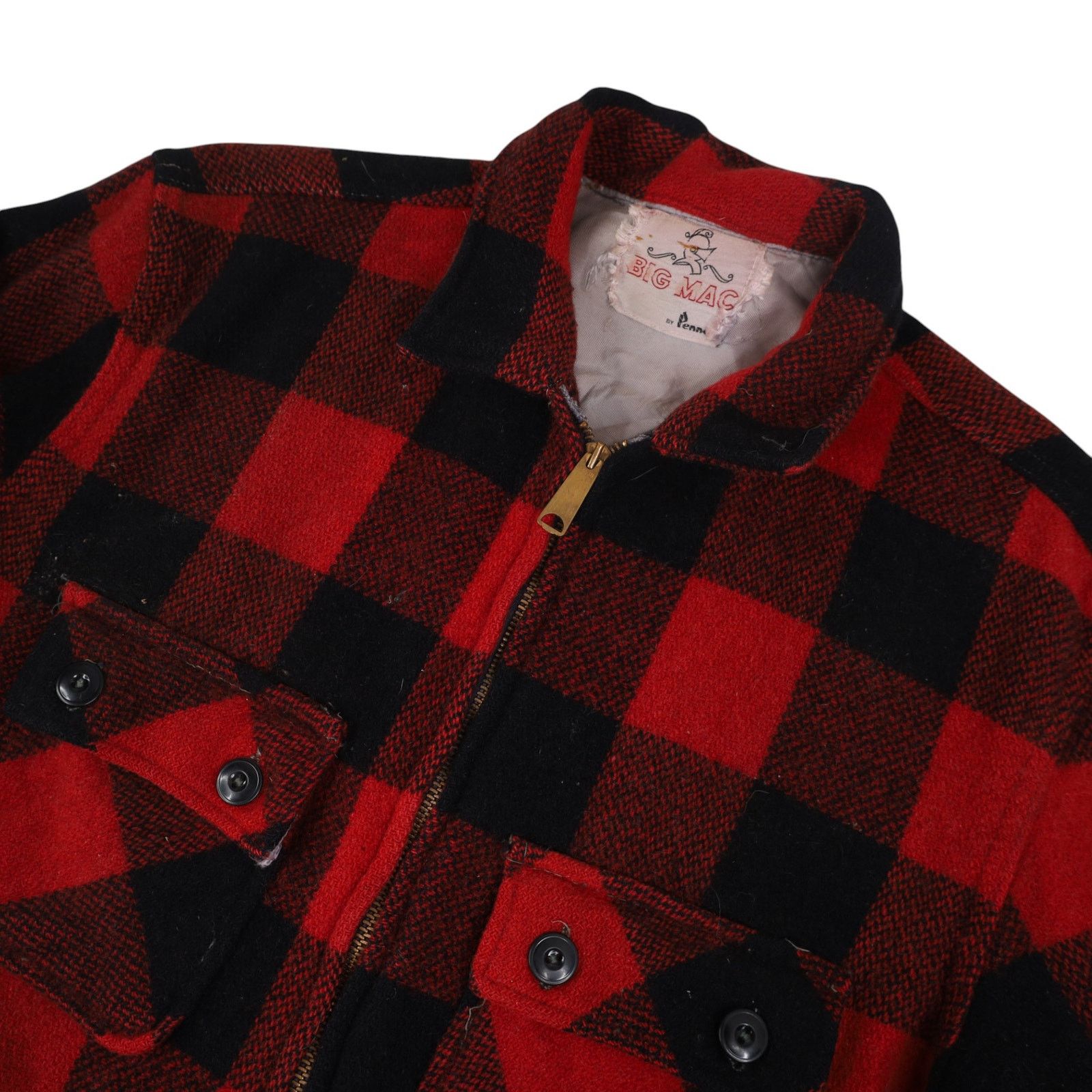 JCPenney × Vintage Vintage J.C. Penny's Big Mac Wool Buffalo Plaid Jacket Size US M / EU 48-50 / 2 - 4 Thumbnail