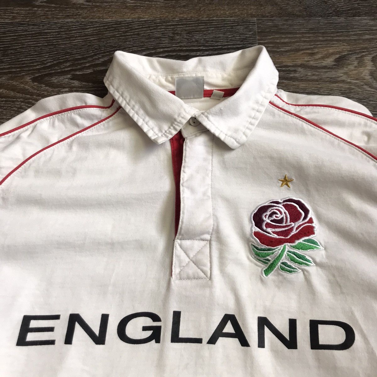 Vintage Vintage England Long Sleeve Rugby Jersey Shirt Size M Size US M / EU 48-50 / 2 - 3 Thumbnail