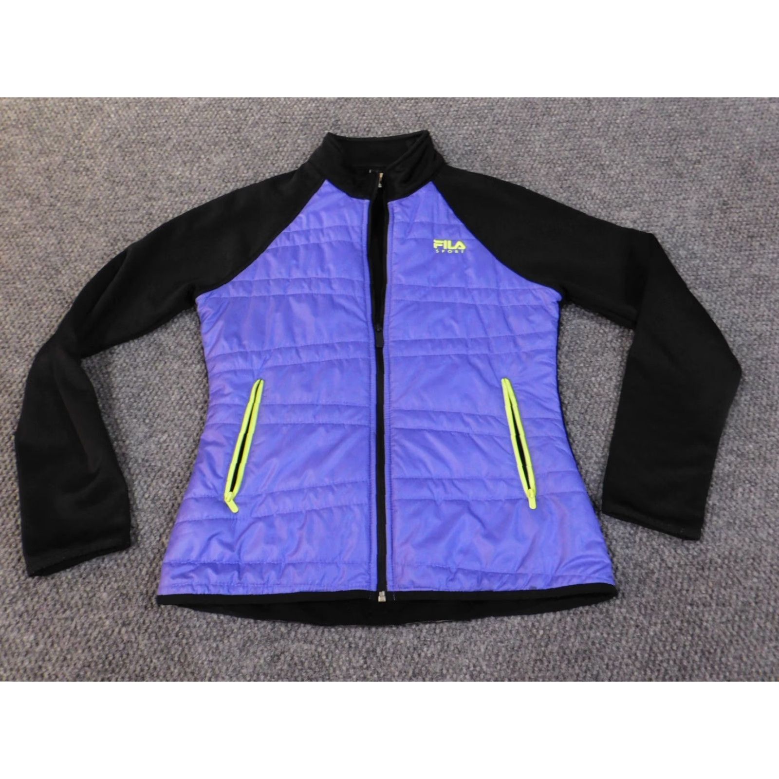 Fila FILA Jacket Women Small Sport Purple Zip Performance Lined Active Outdoor Quilted Winter Fall Medium? Size S / US 4 / IT 40 - 3 Thumbnail