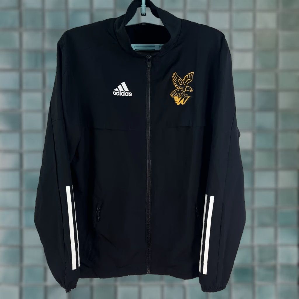 Adidas adidas Wake 78 Full Zip Track Jacket Mens Size S Black Size US S / EU 44-46 / 1 - 1 Thumbnail
