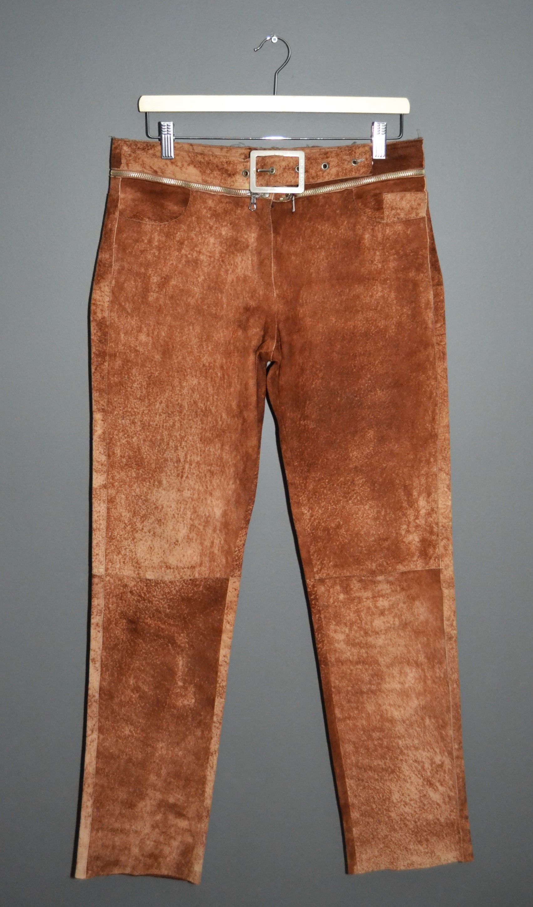 Jean Paul Gaultier Jean Paul Gaultier 1990s Leather Suit Jacket Pants 42 44 Size M / US 6-8 / IT 42-44 - 18 Thumbnail
