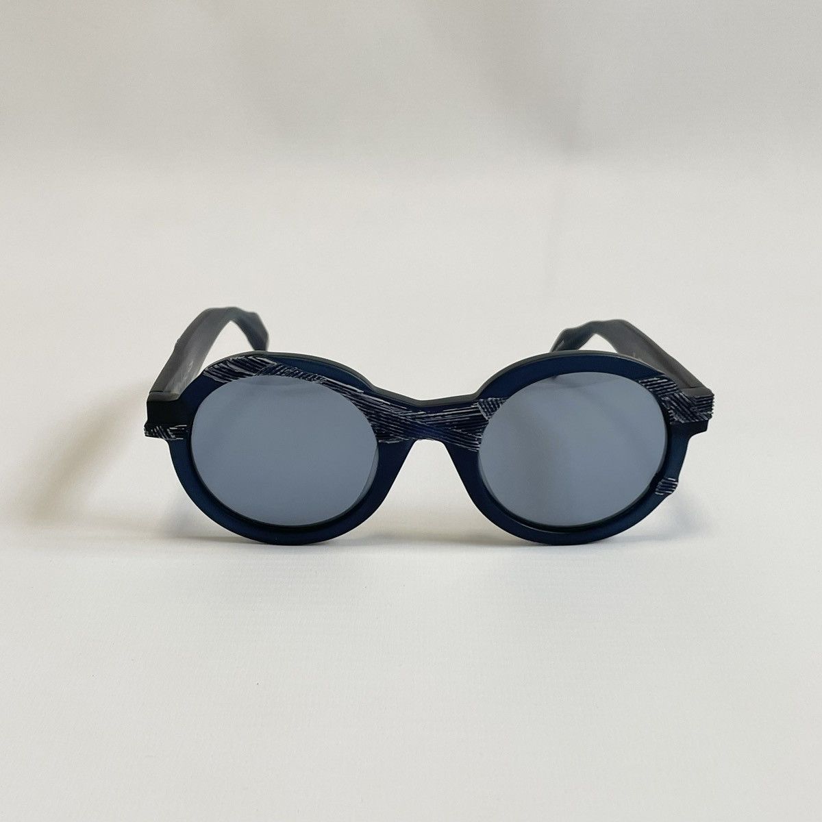 Yohji Yamamoto YY 5019 Blue Round Frame Sunglasses Size ONE SIZE - 14 Thumbnail