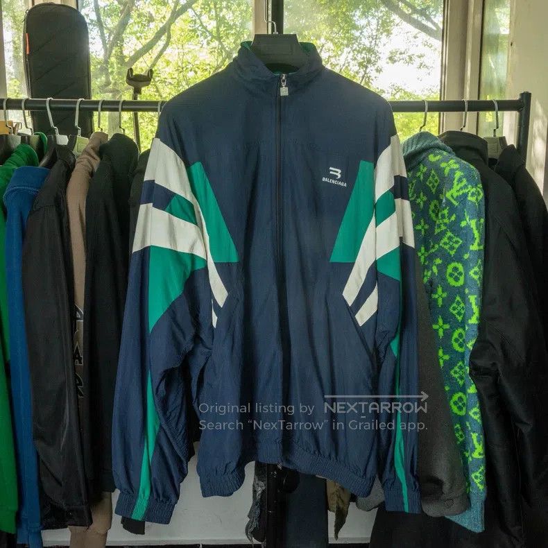 Balenciaga Balenciaga Embroidered Patchwork Blue-Green Retro School U Size US S / EU 44-46 / 1 - 1 Thumbnail