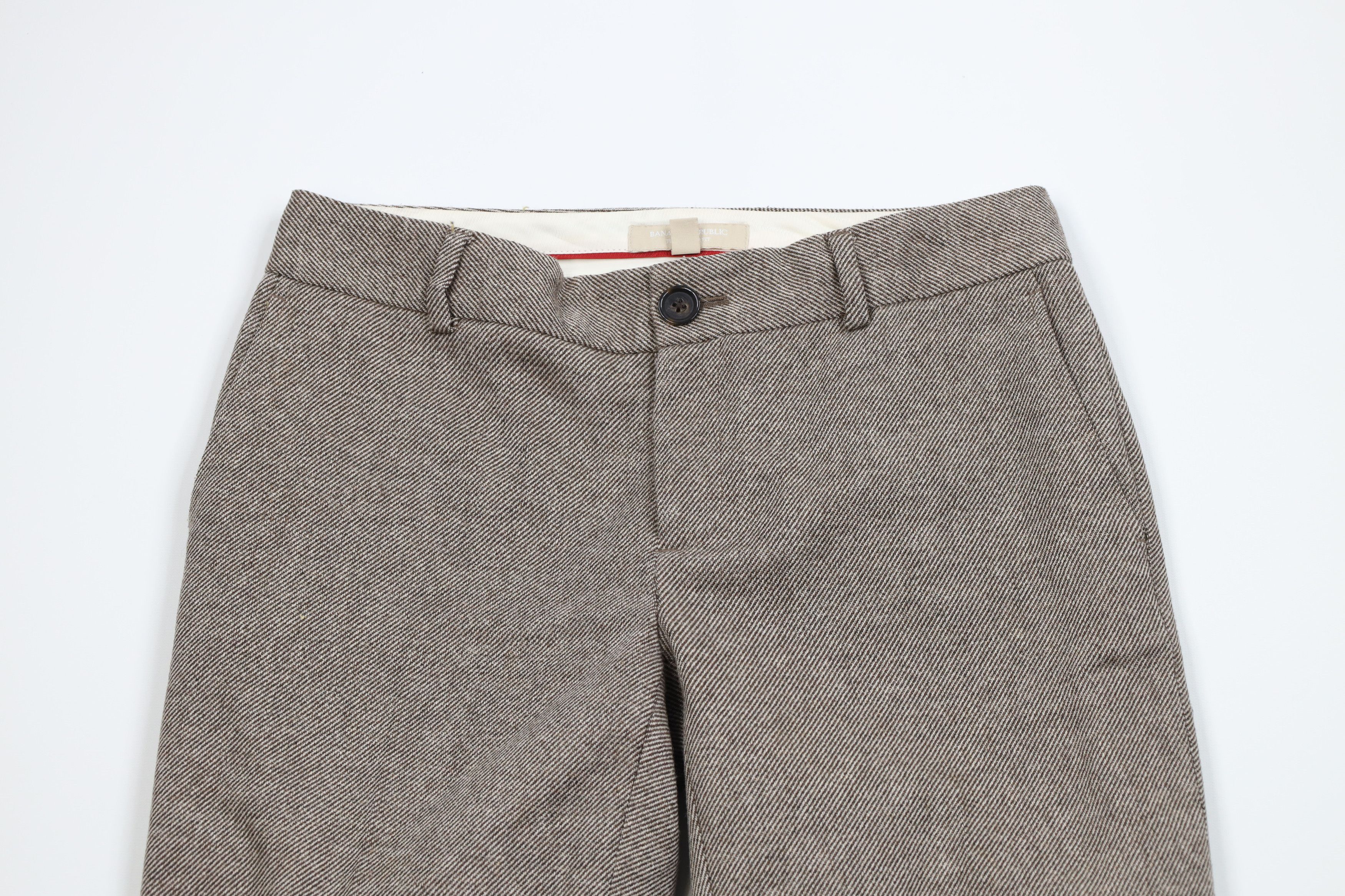 Banana Republic Vintage Y2K Banana Republic Wool Blend Flared Wide Leg Pants Size 26" / US 2 / IT 38 - 2 Thumbnail