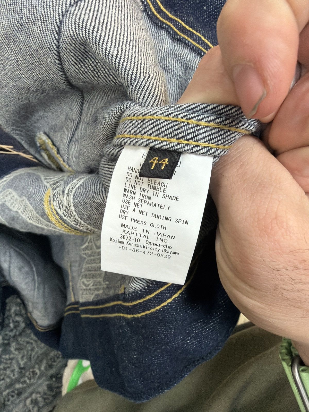 Kapital Kapital Bones Denim Jacket Size US S / EU 44-46 / 1 - 4 Thumbnail
