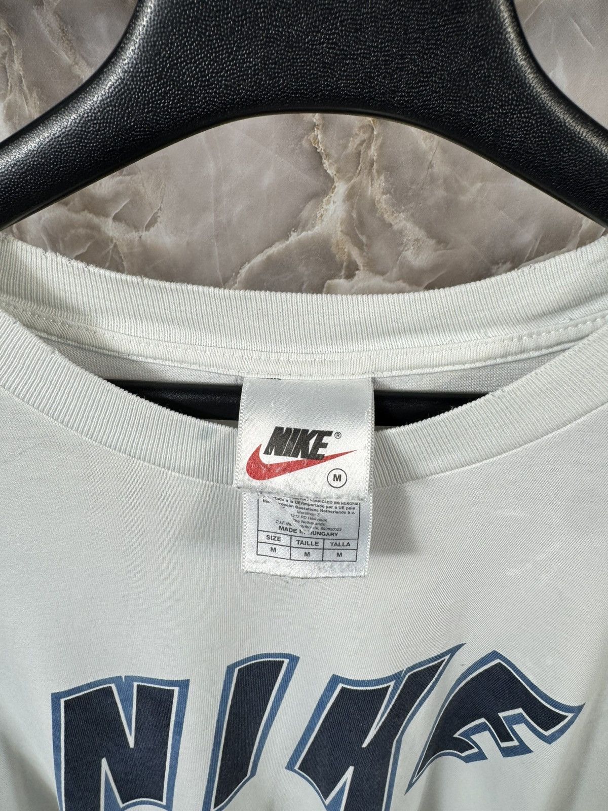 Other Vintage 00s Nike Print Logo Crewneck Distressed Tee Size US M / EU 48-50 / 2 - 6 Thumbnail