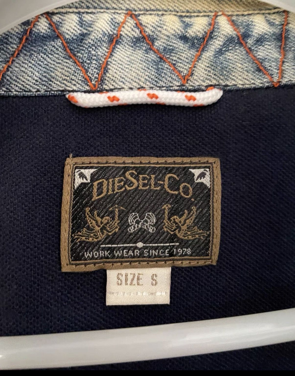 Diesel Diesel Denim Collar Paneled Polo Shirt / Short Sleeve Size US S / EU 44-46 / 1 - 4 Thumbnail